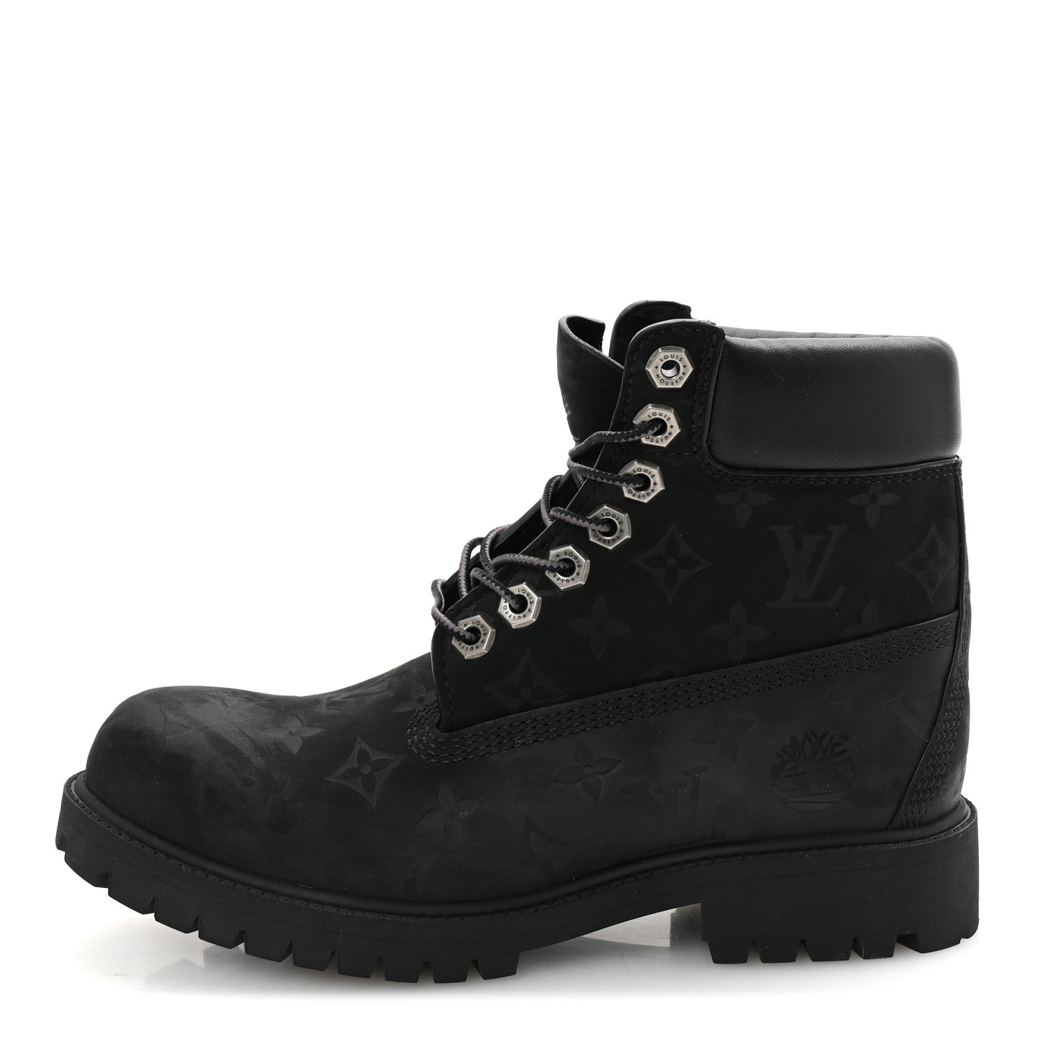 きゃぴーんLouis Vuitton ブラックブーツ Louis Vuitton X Timberland Suede Calfskin Mens Ankle Boots 7 Black