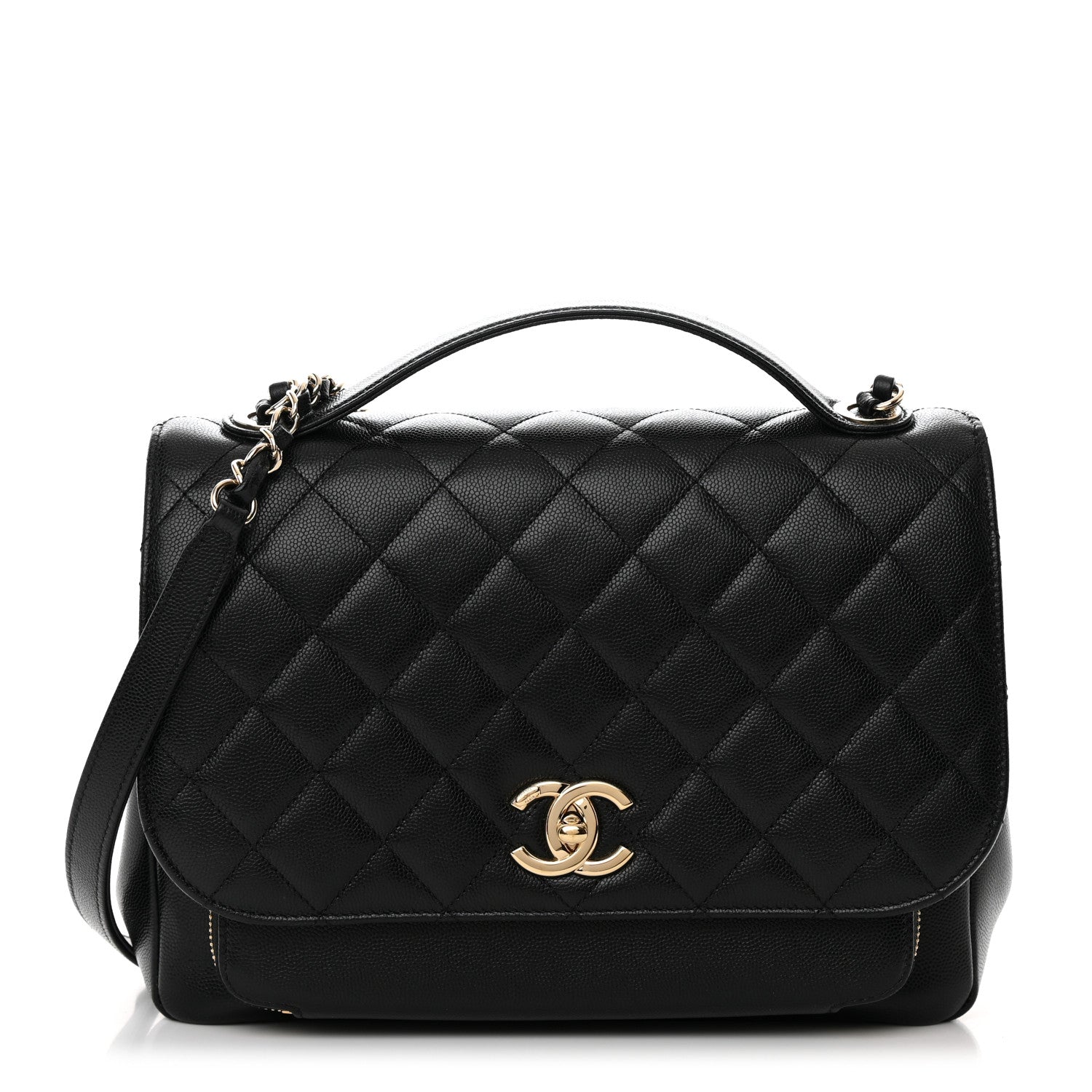 Chanel Caviar Quilted Large Business Affinity Flap Black 1 of 11