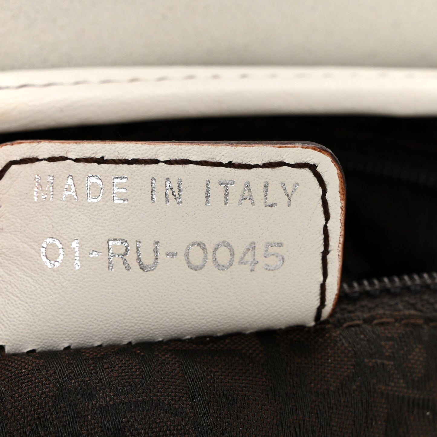 Calfskin Saddle Bag White