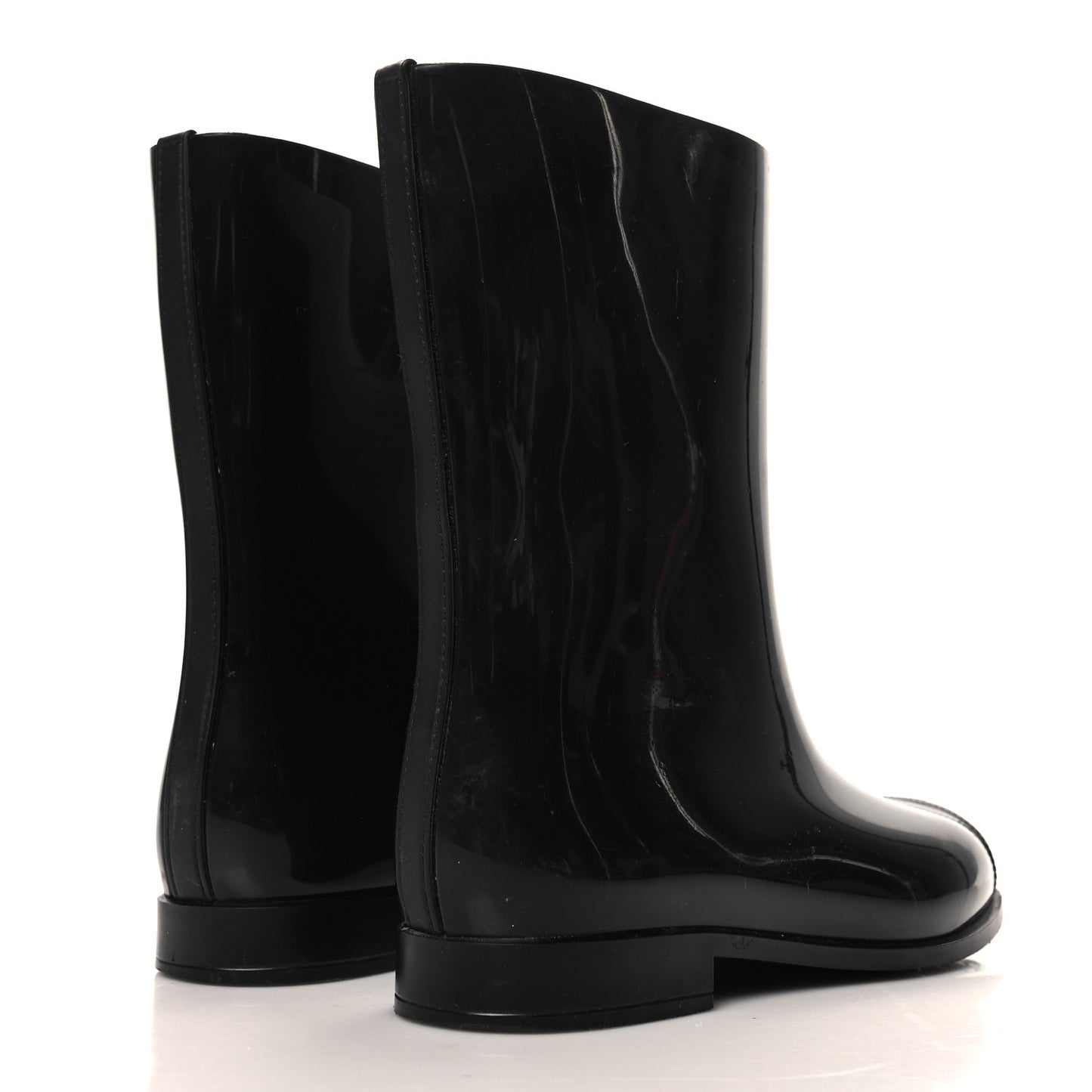 Rubber Rain Boots 40 Black
