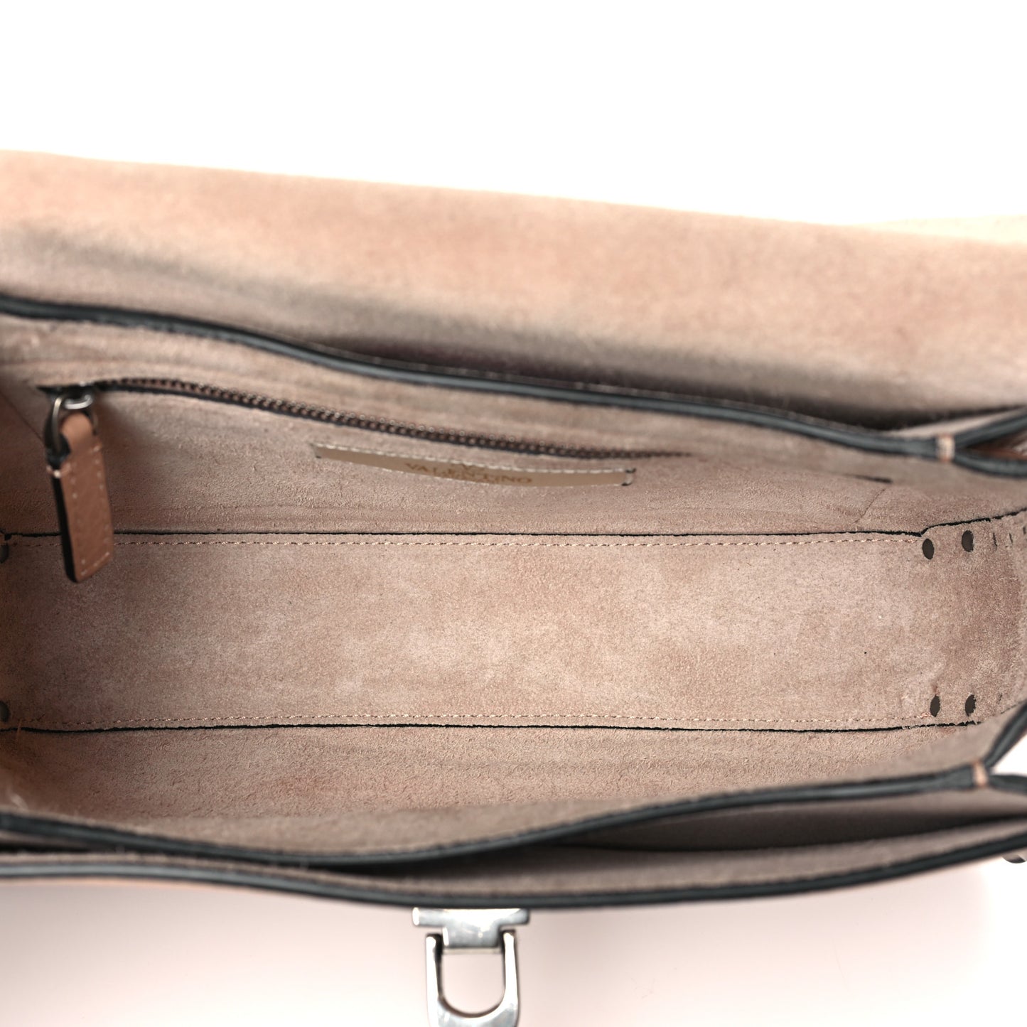 Grained Calfskin Onyx Medium Guitar Strap Rockstud Rolling Flap Saddle Bag Soft Noisette