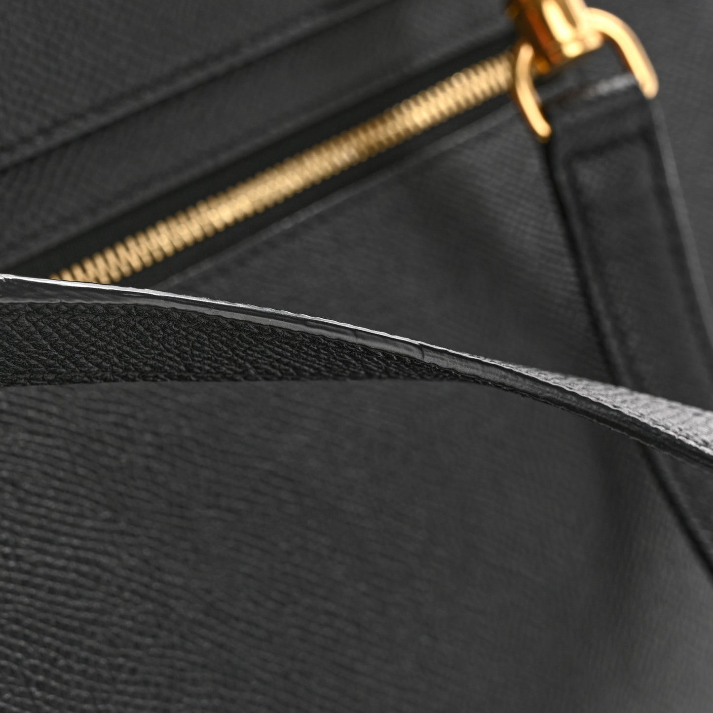 Grained Calfskin Mini Belt Bag Black