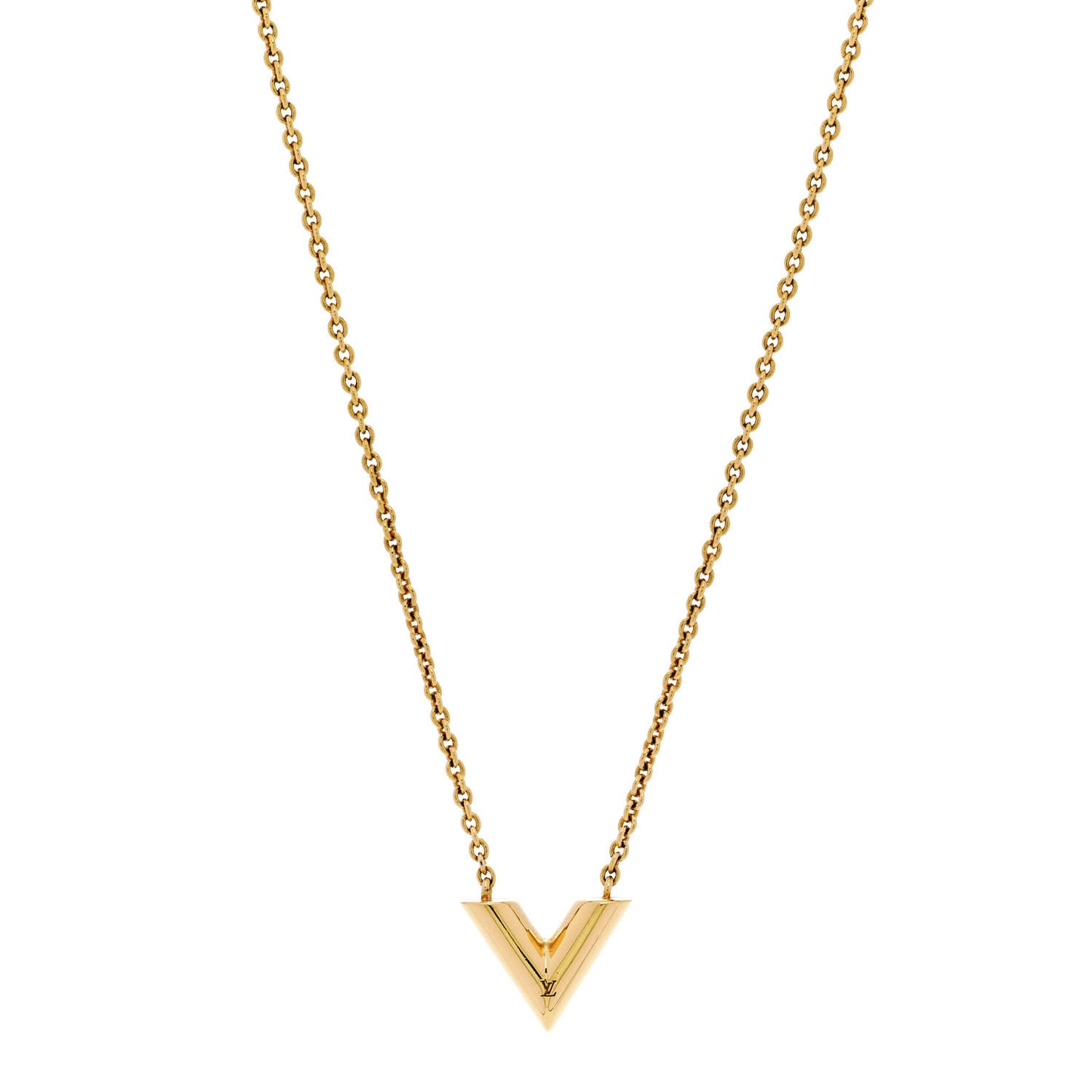 Essential V Necklace Rose Gold