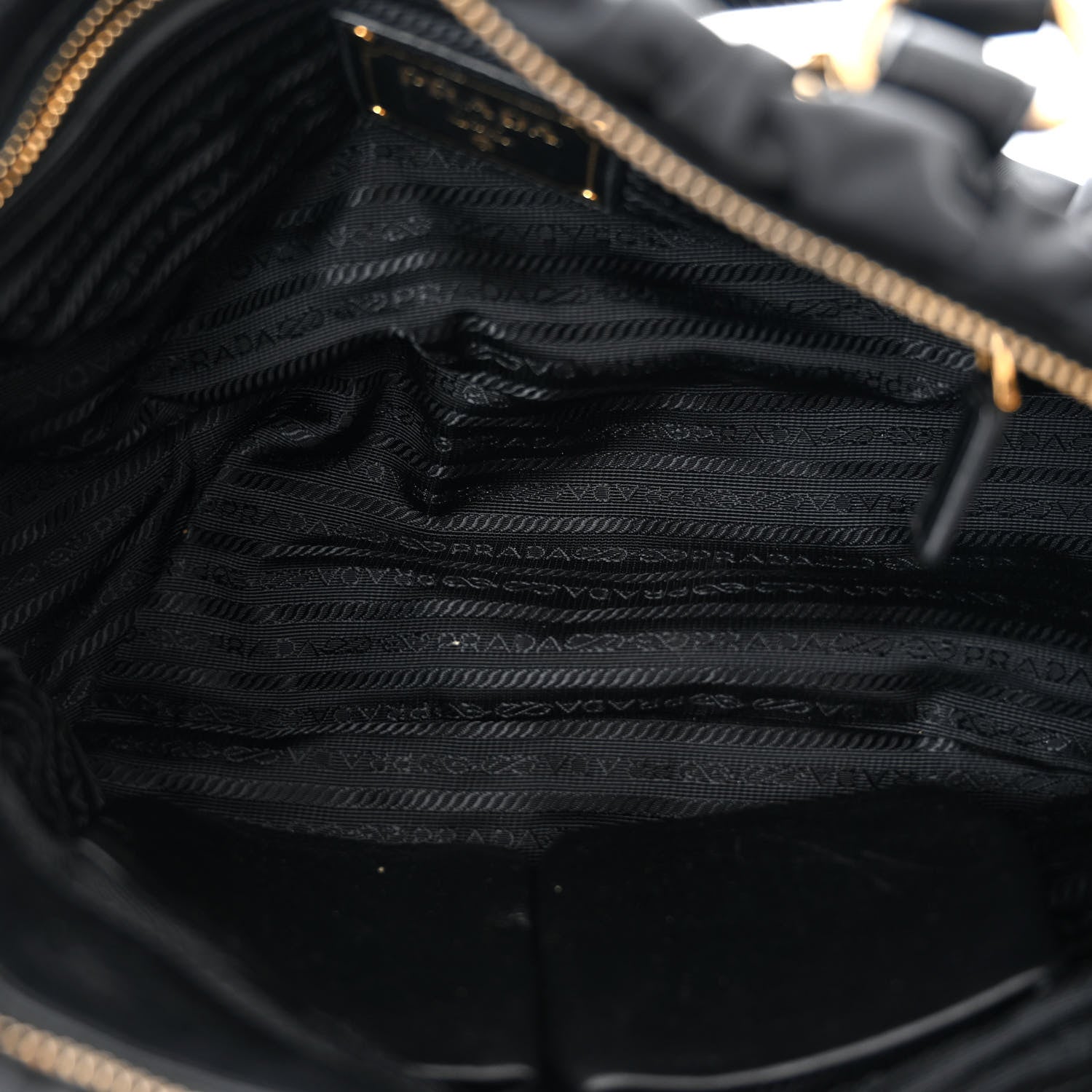 Prada Tessuto Nylon Gaufre Shopping Satchel Black 5 of 14