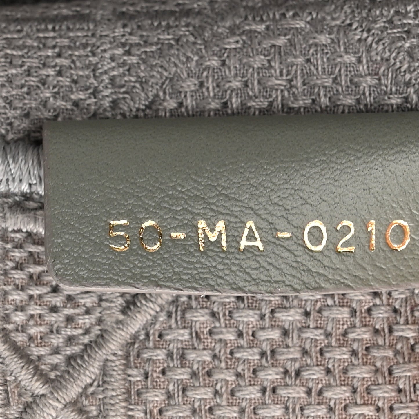 Canvas Embroidered Cannage Medium Book Tote Stone
