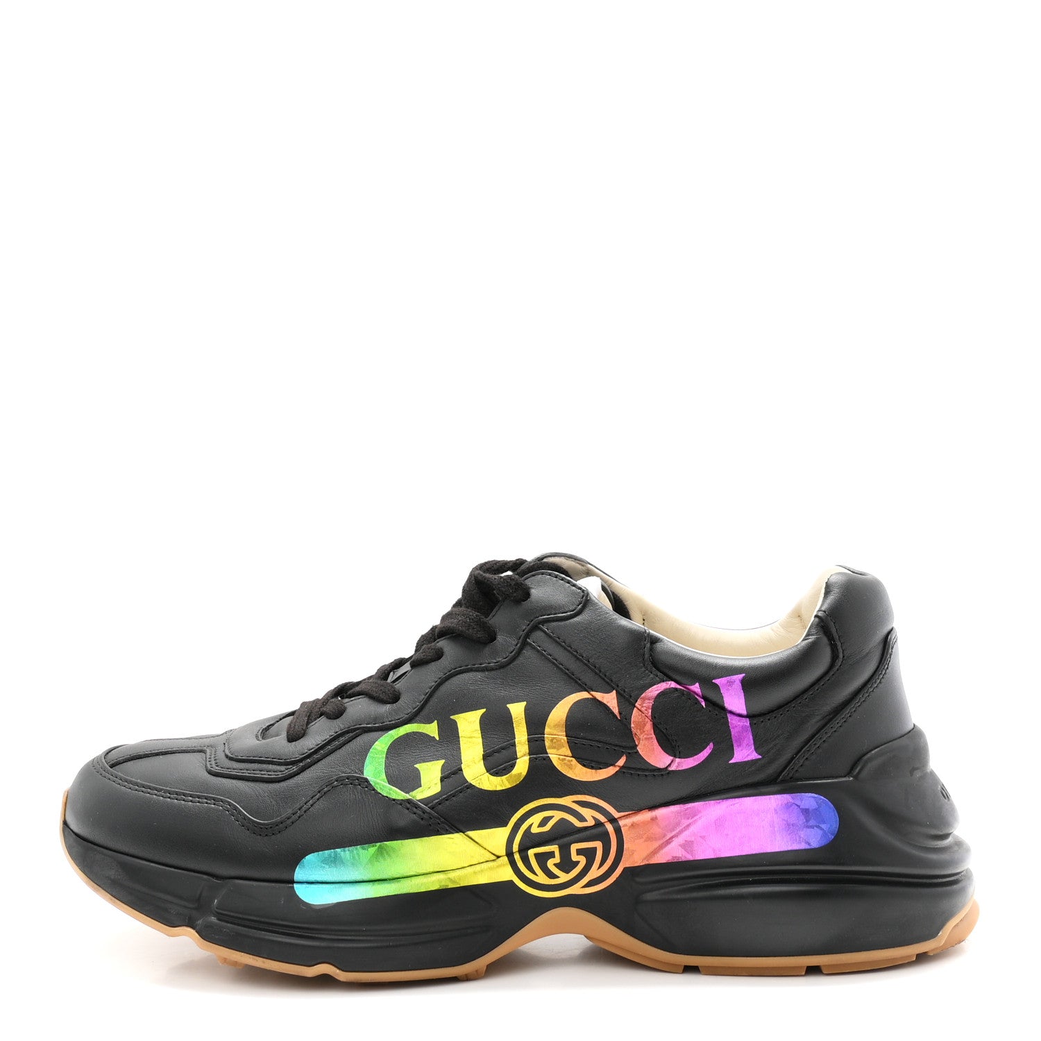 GUCCI rhyton レザースニーカー ブラック 9