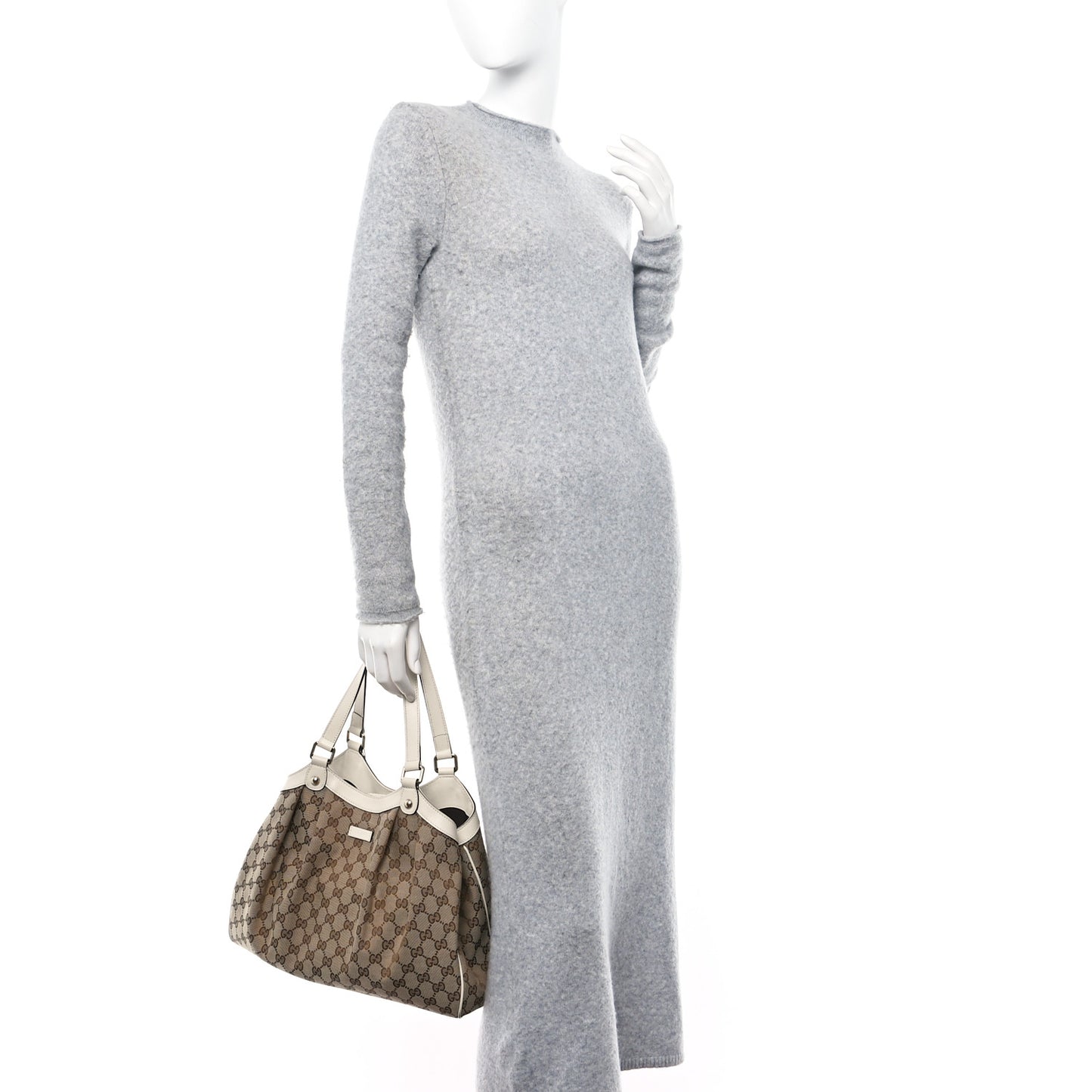 Monogram Shoulder Bag White