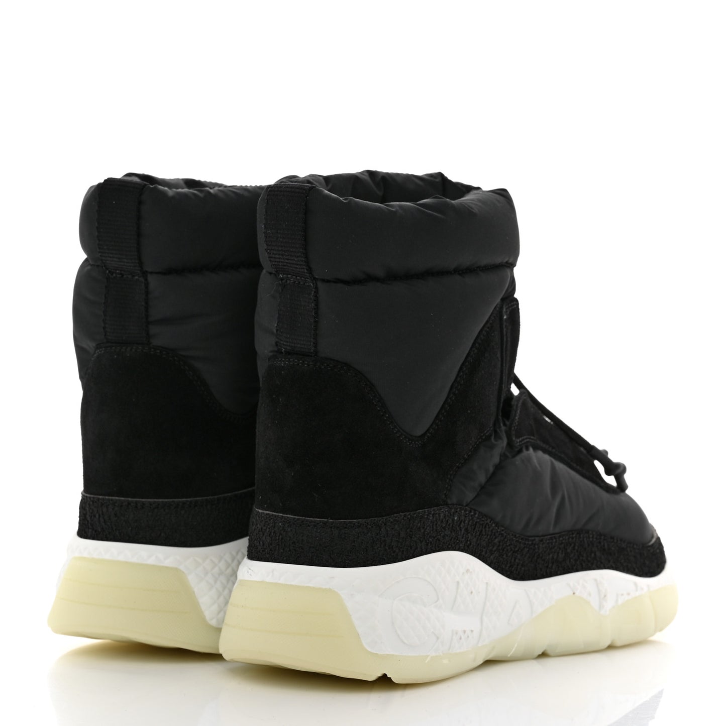 Nylon Suede Womens Short Boots 39 Black