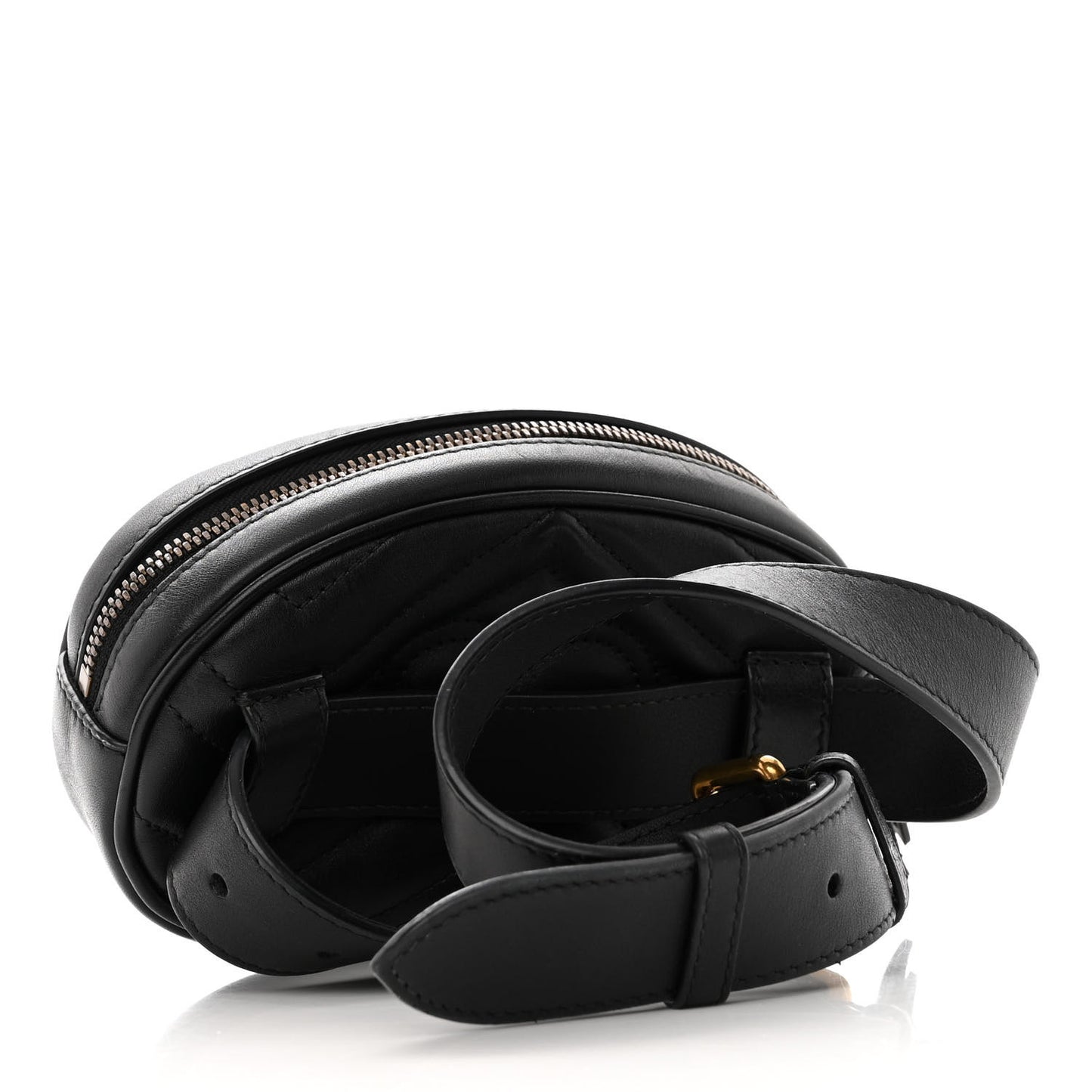 Calfskin Matelasse GG Marmont Belt Bag 65 26 Black
