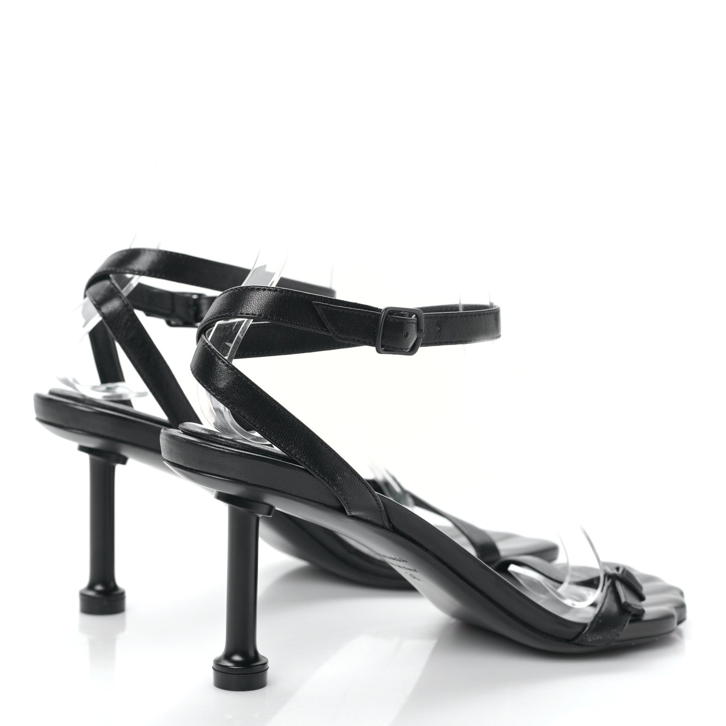 Soft Calfskin Fetish 80mm Sandals 36 Black