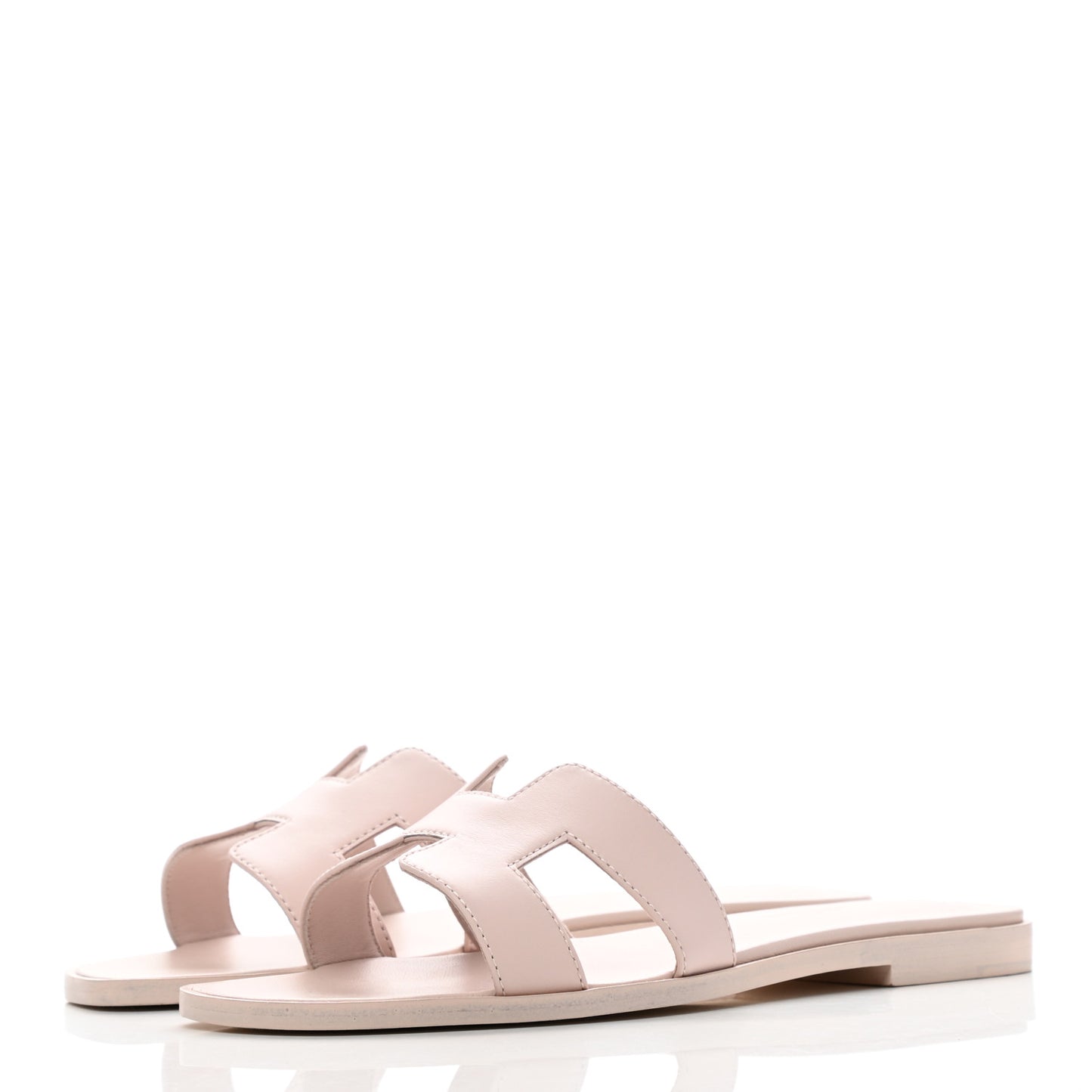 Box Calfskin Oran Sandals 36.5 Rose Pale