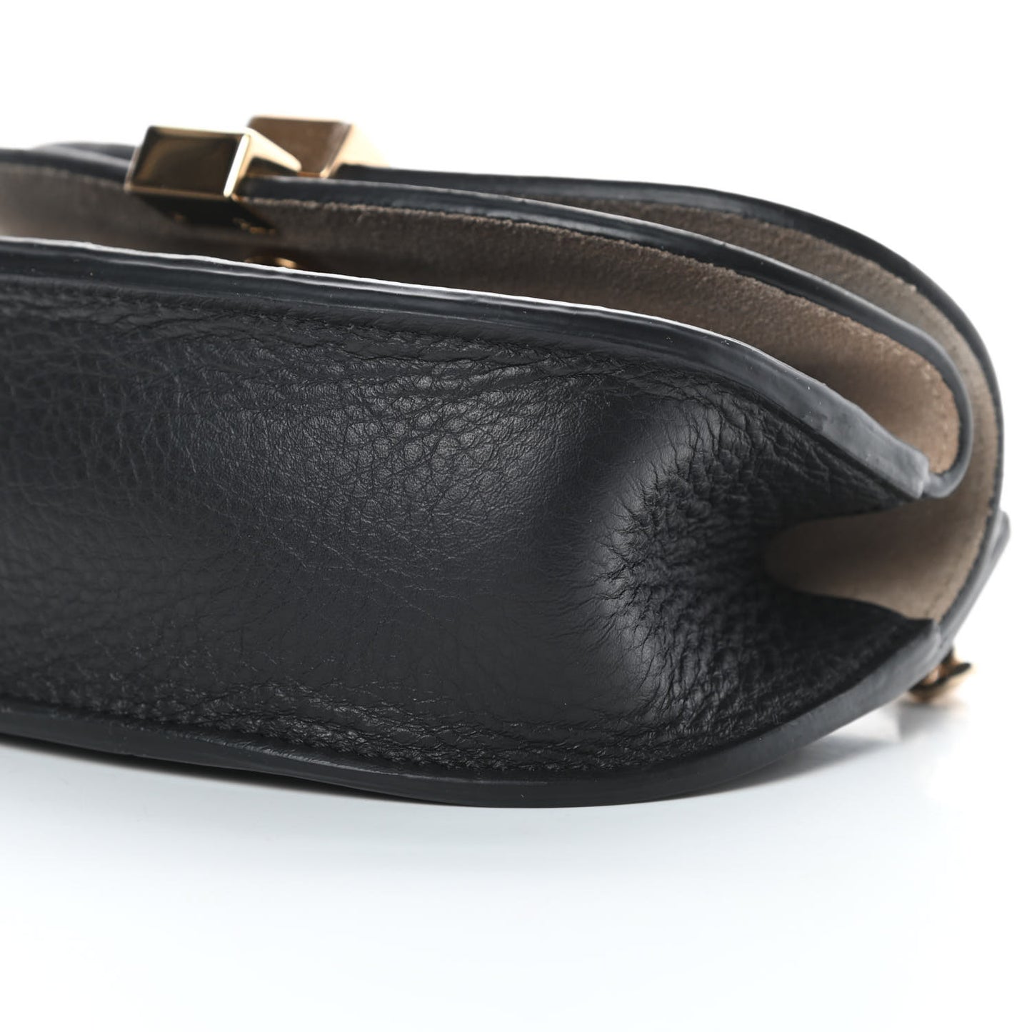 Calfskin Nano Georgia Crossbody Bag Black
