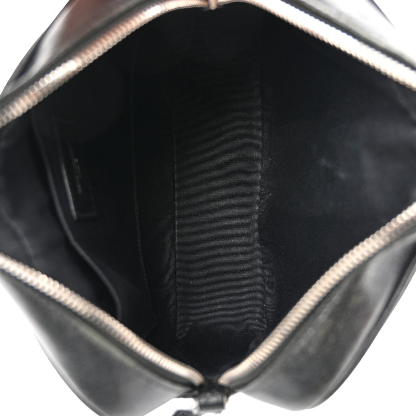 Grained Lambskin Monogram Lou Camera Bag Black