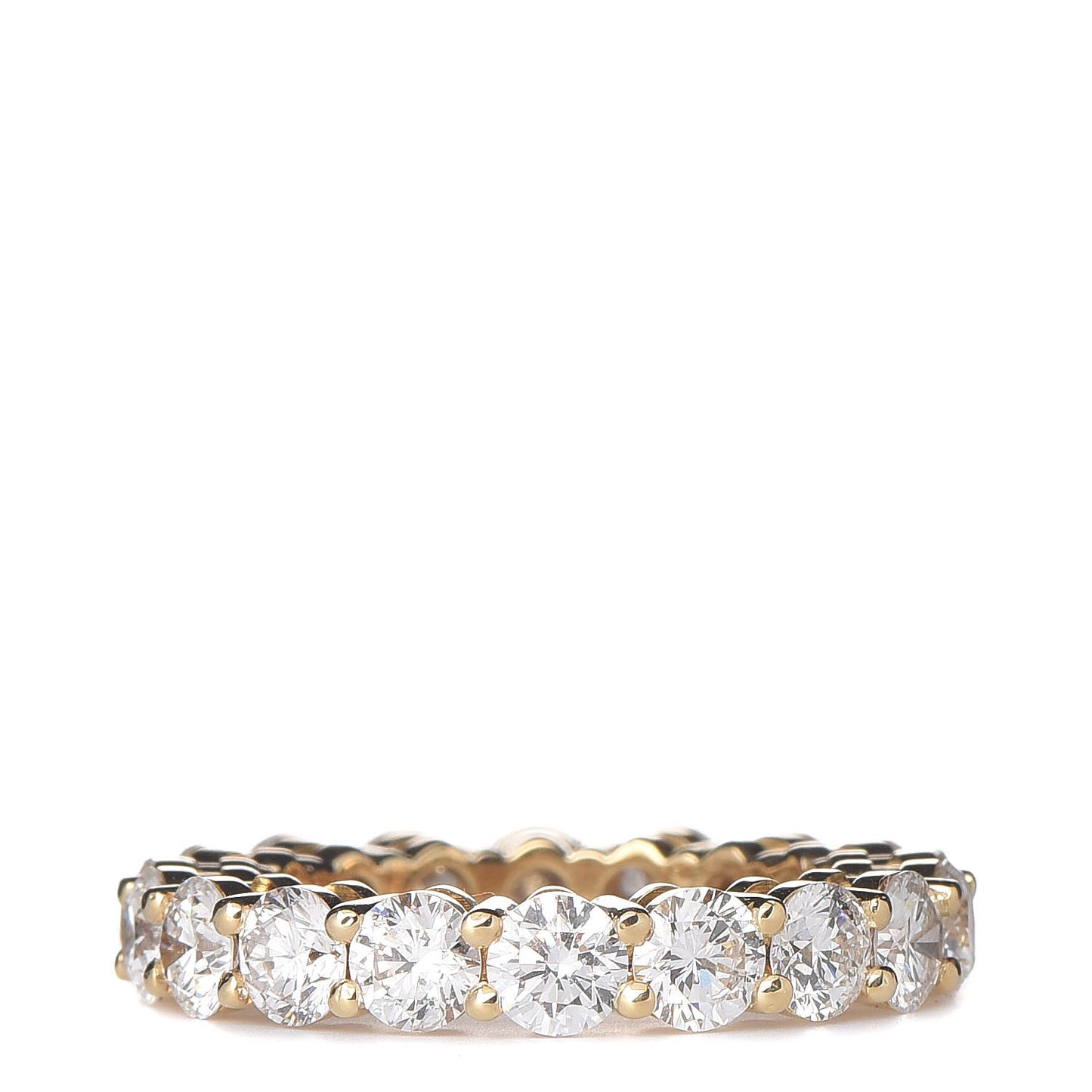 18K Yellow Gold Diamond Eternity Embrace Band Ring 4