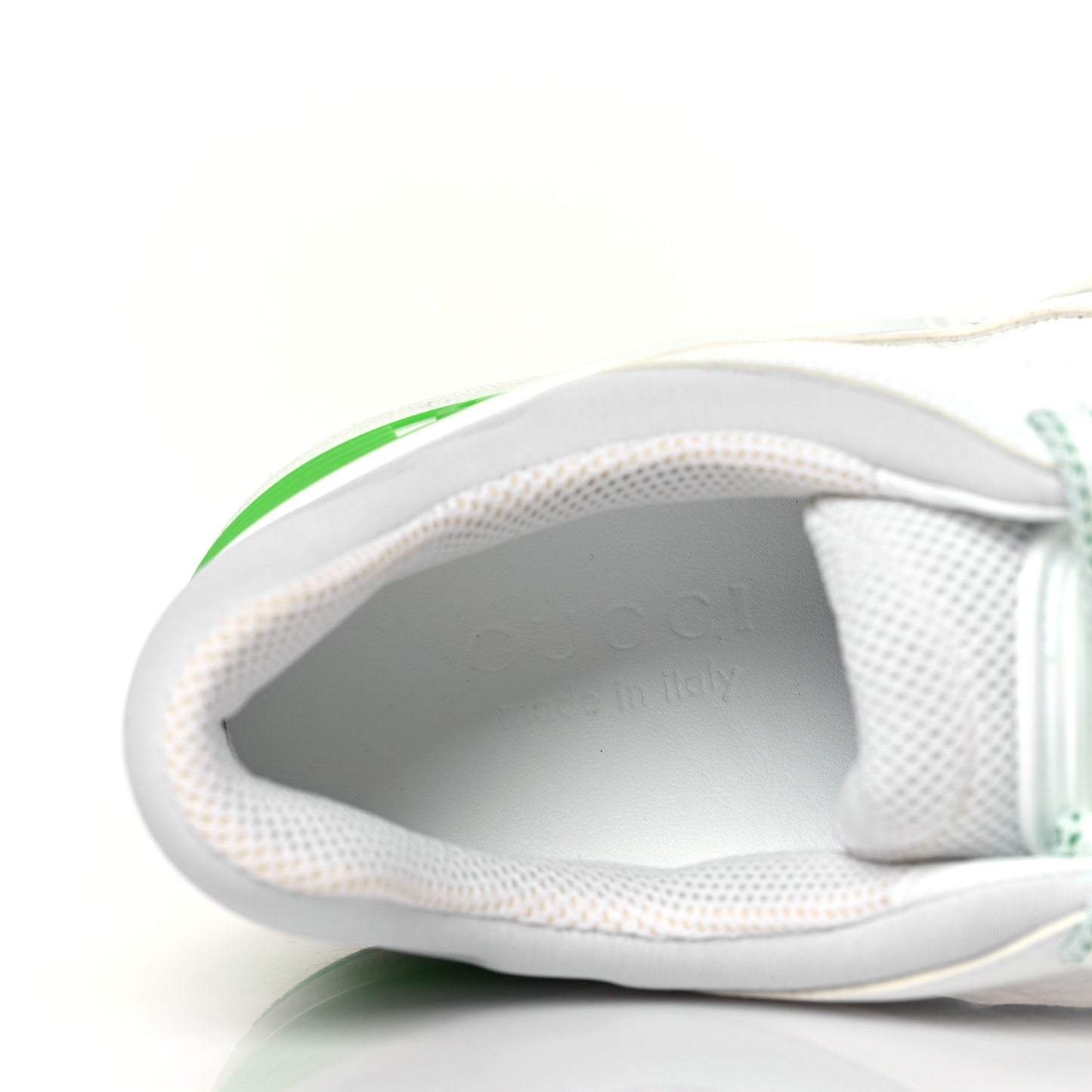 Demetra GG Supreme Basket Low Top Sneakers 9 Great White Green