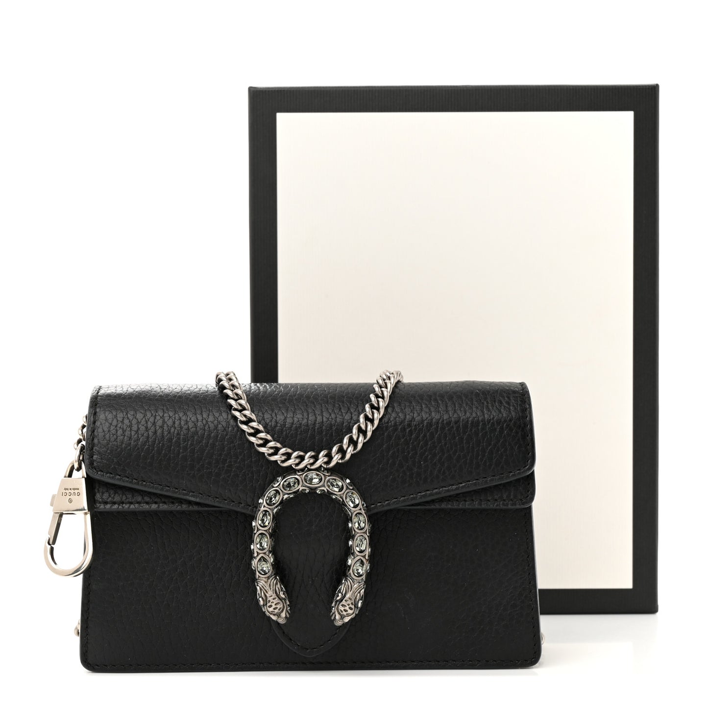 Calfskin Super Mini Dionysus Shoulder Bag Black