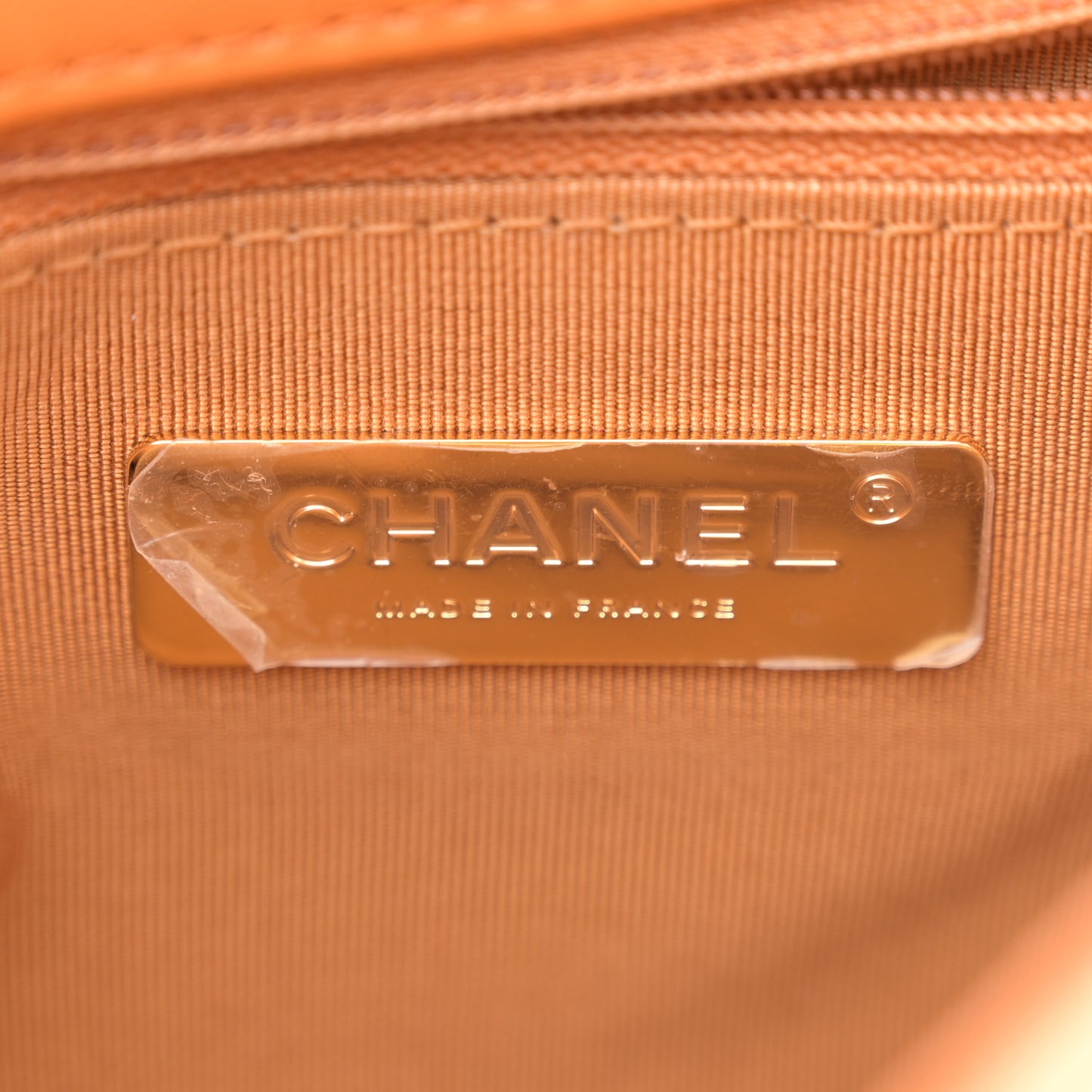 Lambskin Quilted Medium Chanel 19 Flap Light Brown