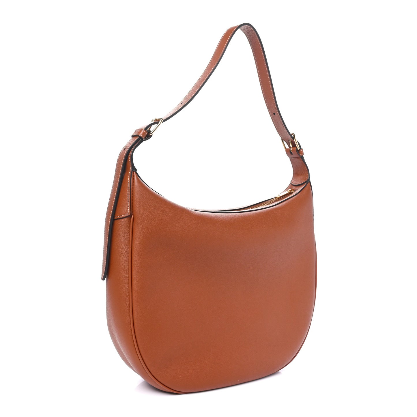 Supple Calfskin Medium Triomphe Heloise Shoulder Bag Tan