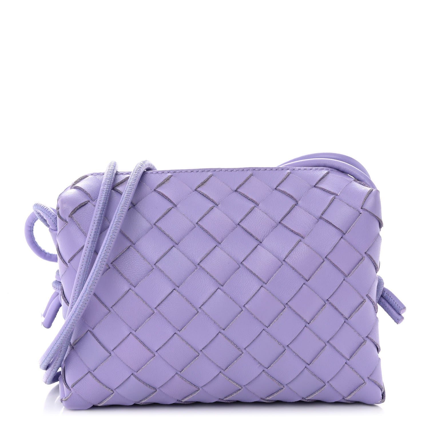 Bottega Veneta Nappa Intrecciato Mini Loop Camera Bag Wisteria