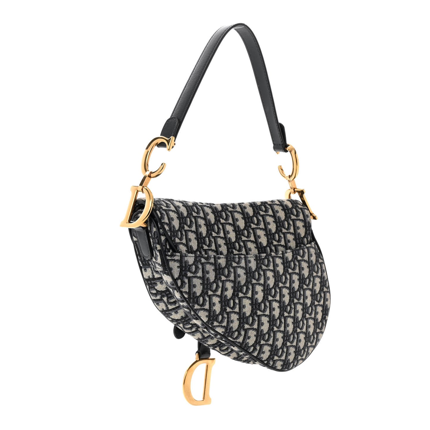 Oblique Saddle Bag Blue