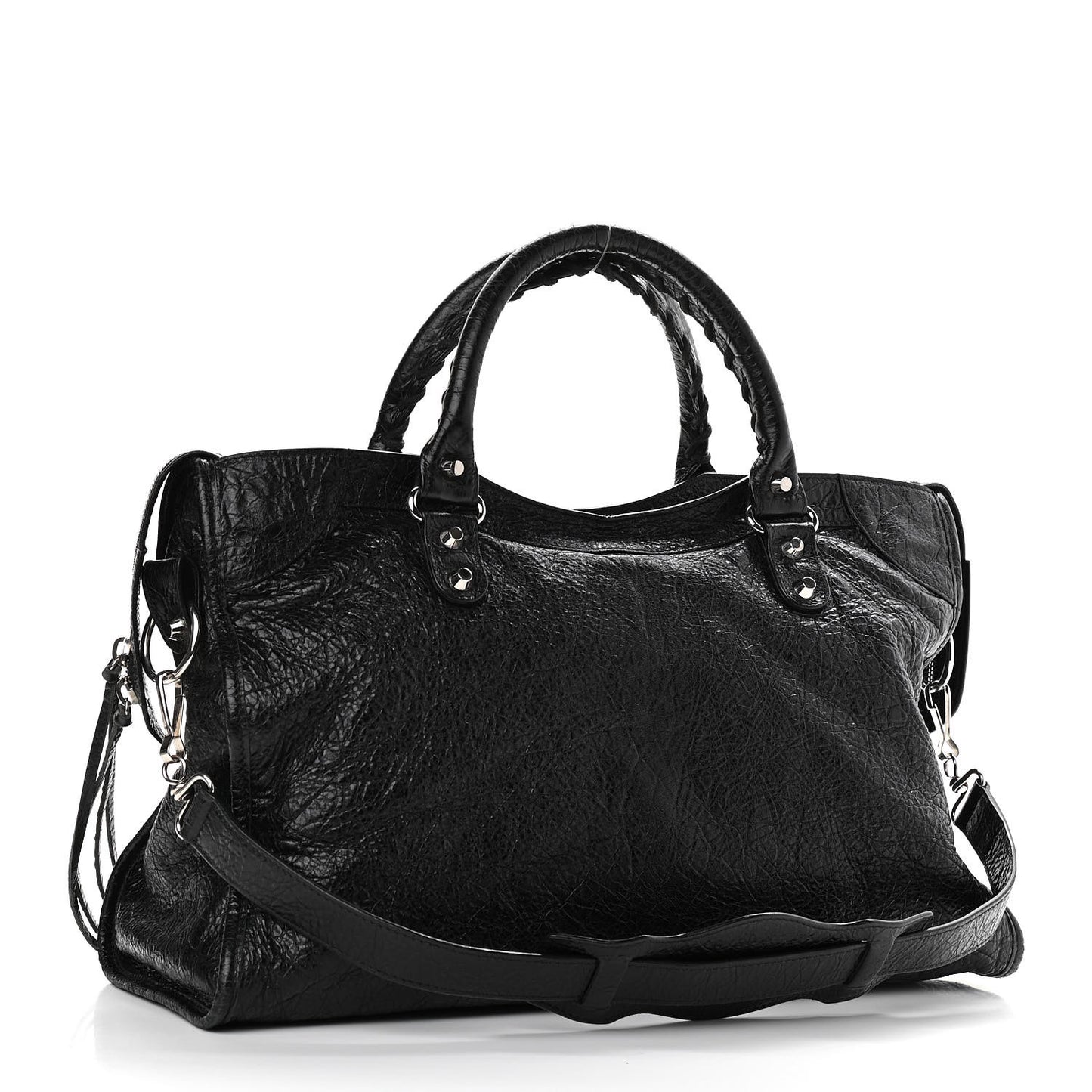 Agneau Classic Silver Hardware City Black