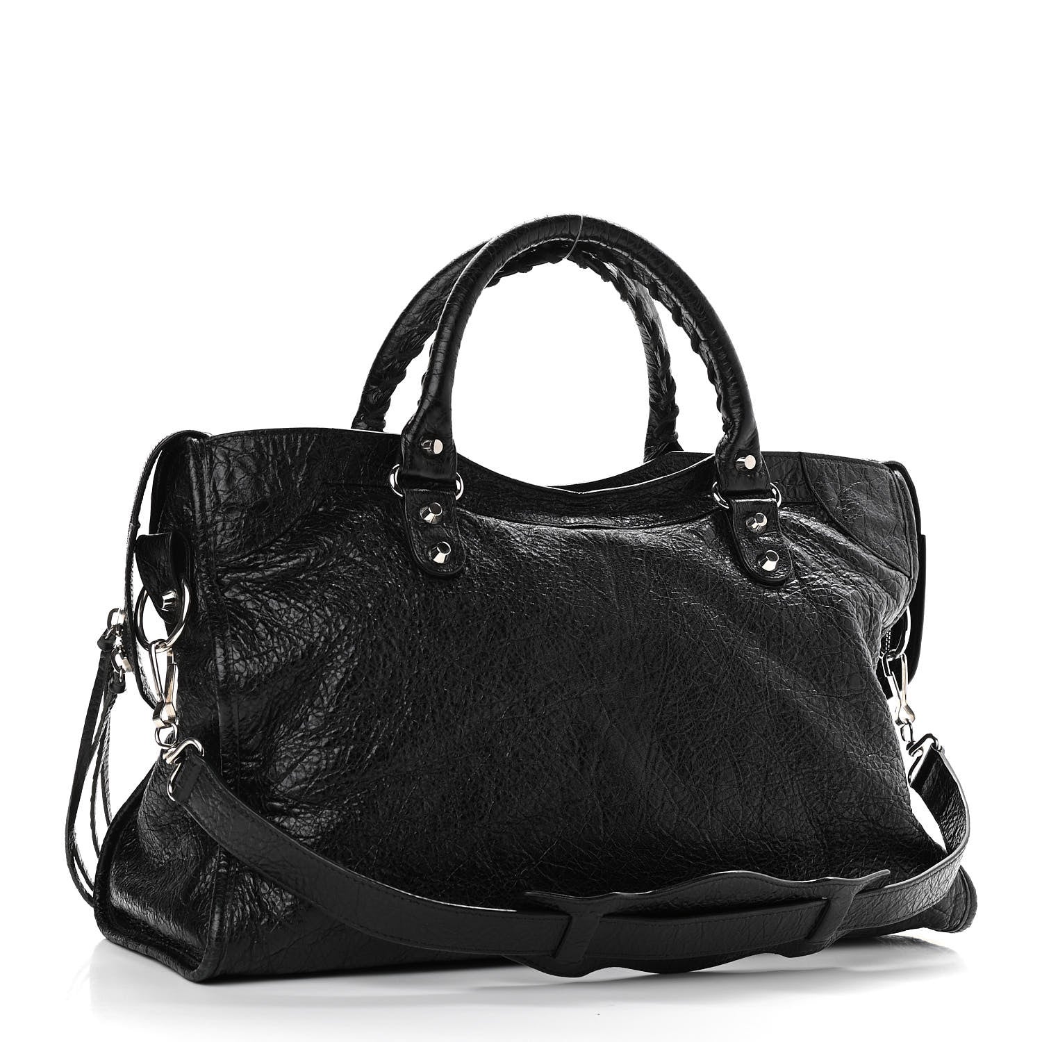 Balenciaga Agneau Classic Silver Hardware City Black 3 of 10