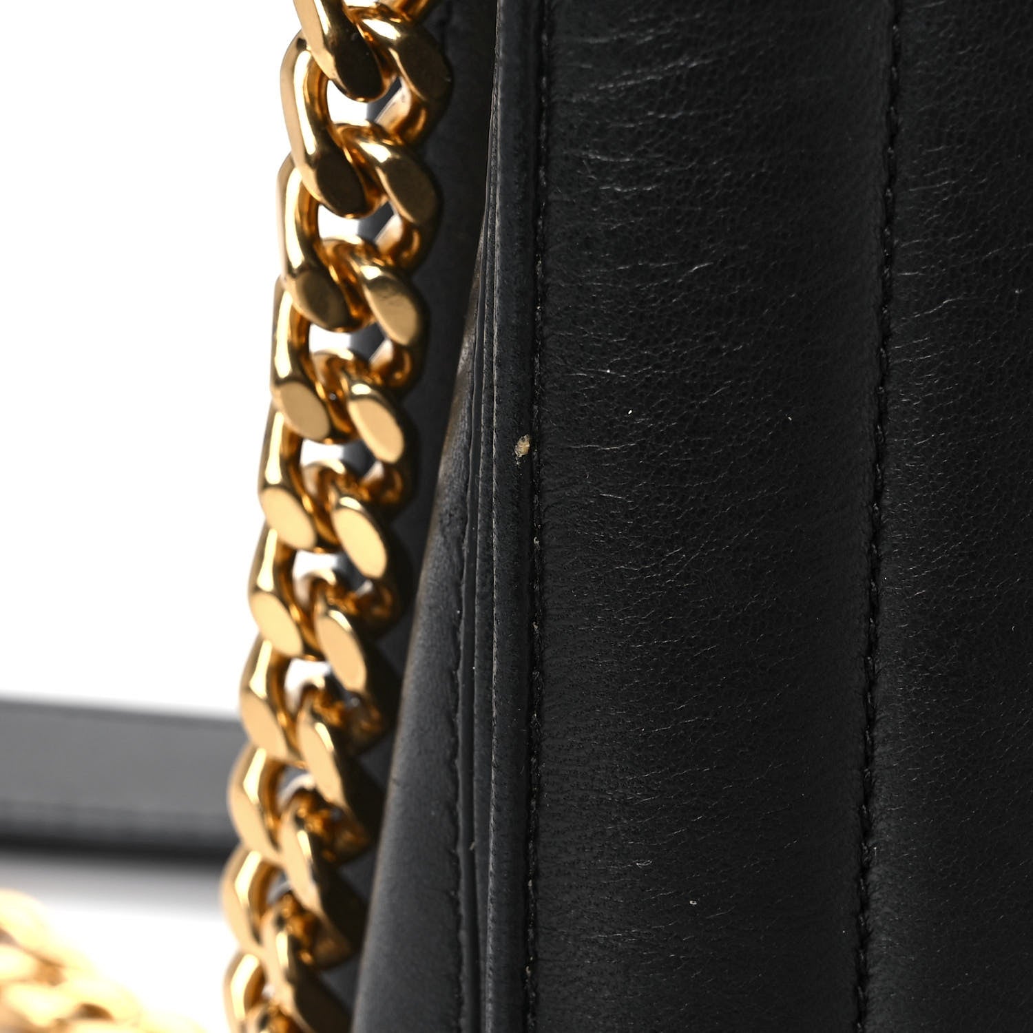 Saint Laurent Lambskin Matelasse Monogram Large Vicky Chain Bag Black 10 of 14