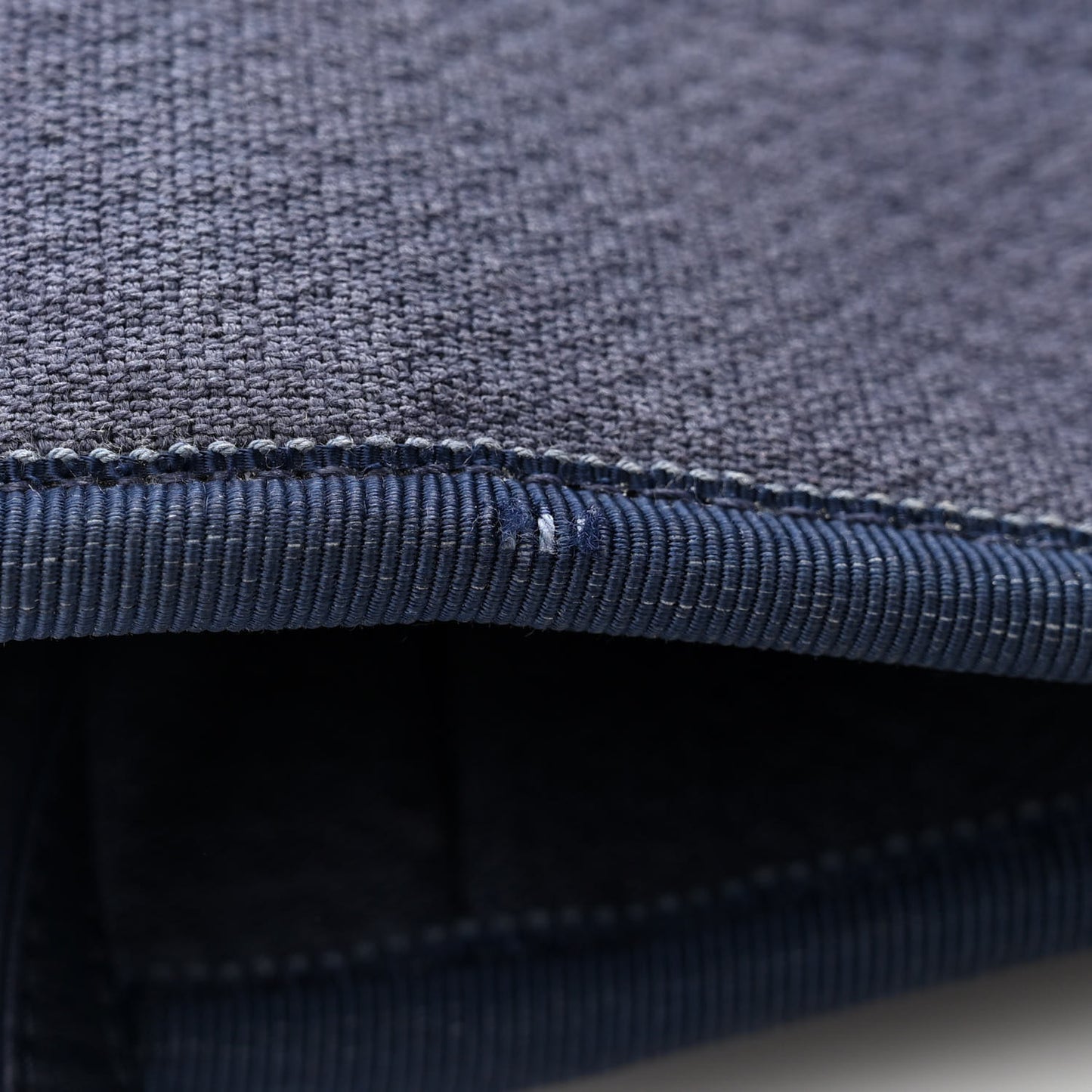 Mixed Fibers Calfskin Medium Deauville Tote Dark Blue