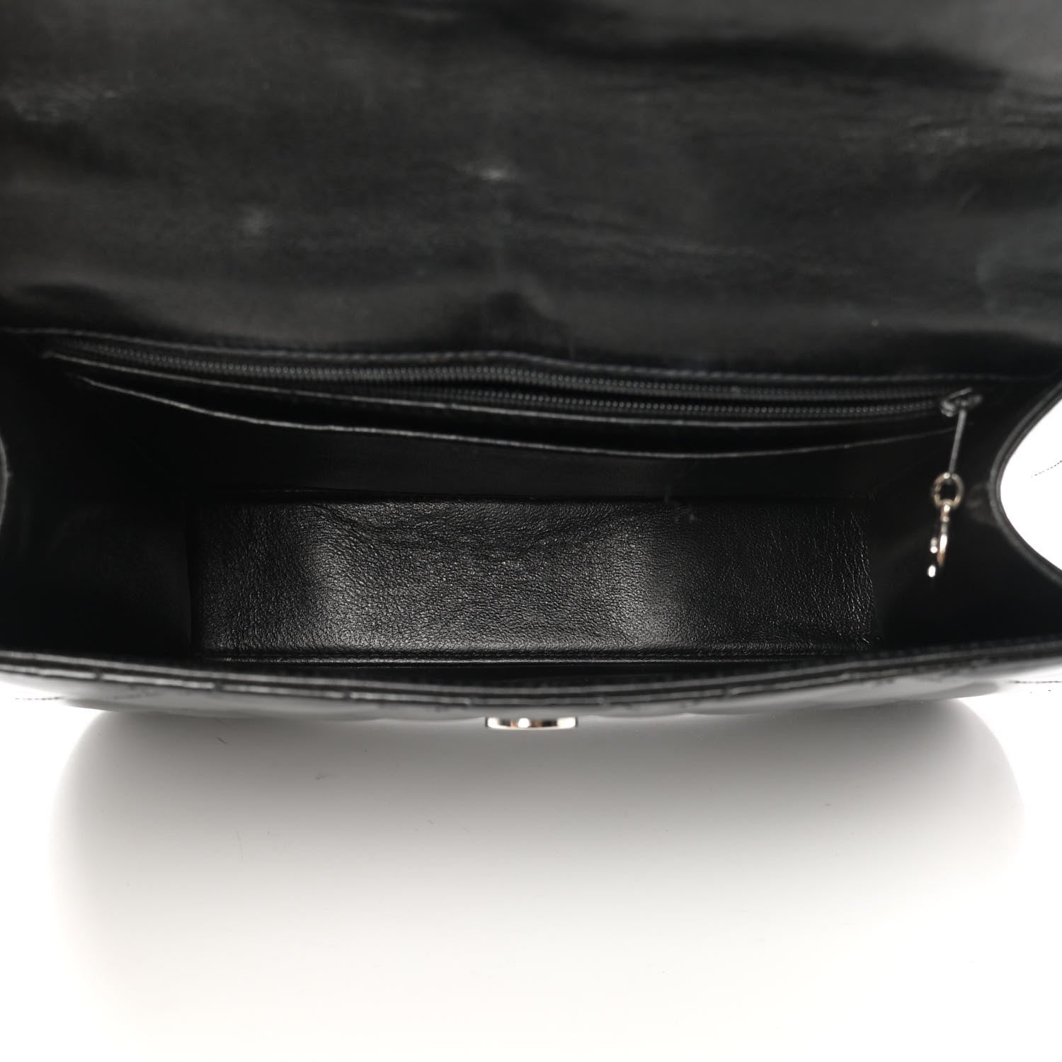 Chanel Glazed Calfskin Quilted Coco ID Chain Bag Black 5 of 15