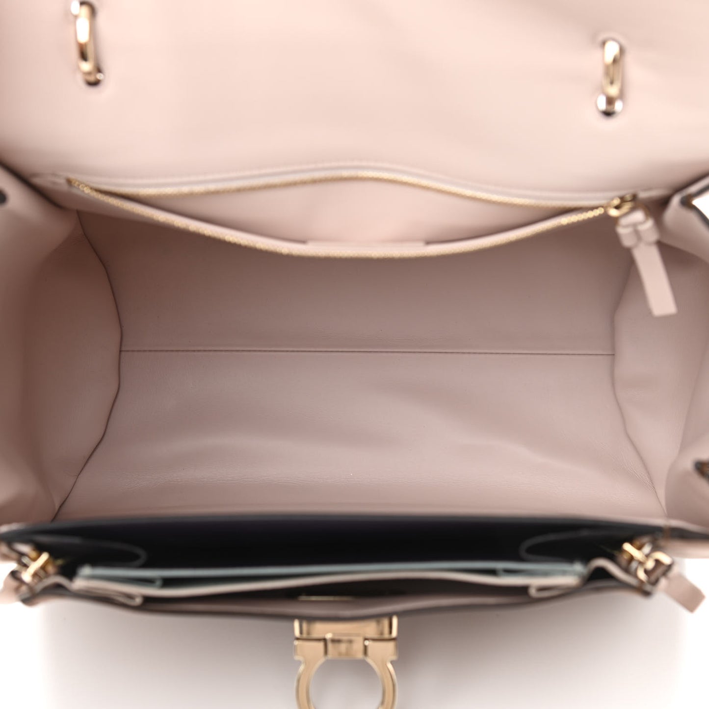Calfskin Sofia Rainbow Top Handle Bag Moka