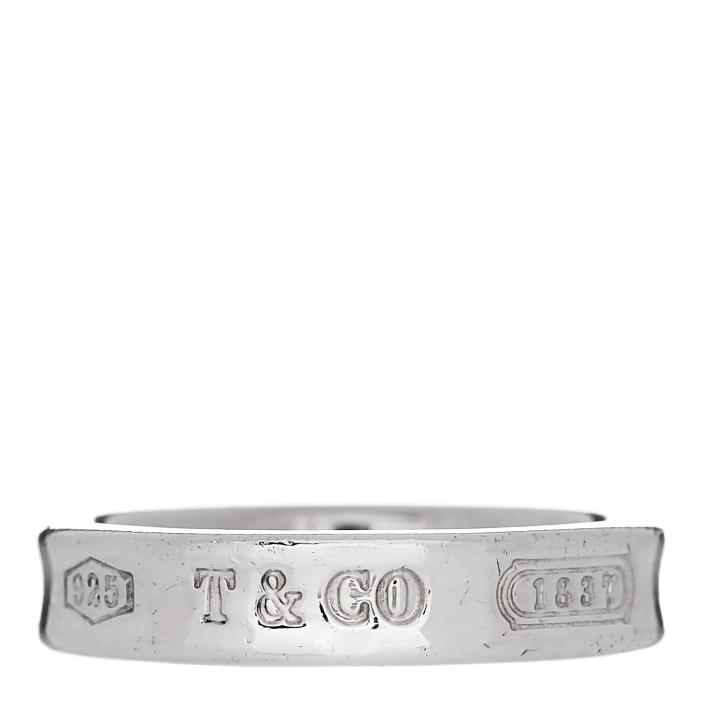 Sterling Silver Narrow 1837 Band Ring 49 5