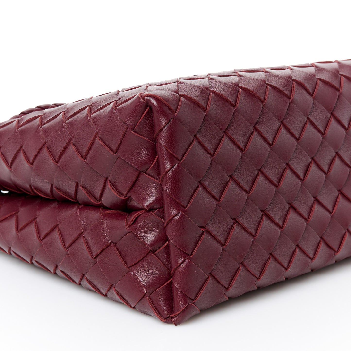 Nappa Intrecciato Small Andiamo Shoulder Bag Barolo