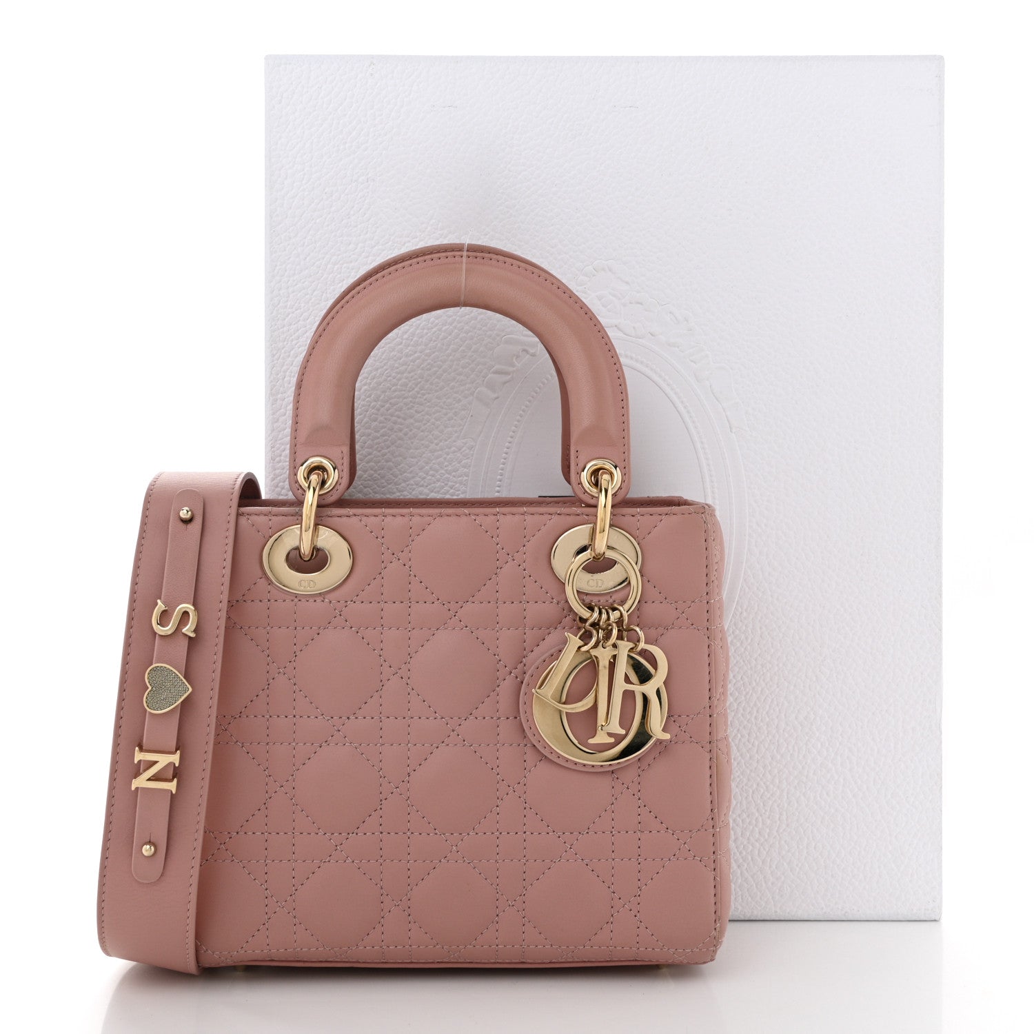 Christian Dior Lambskin Cannage Small My ABCDior Lady Dior Fard 12 of 12