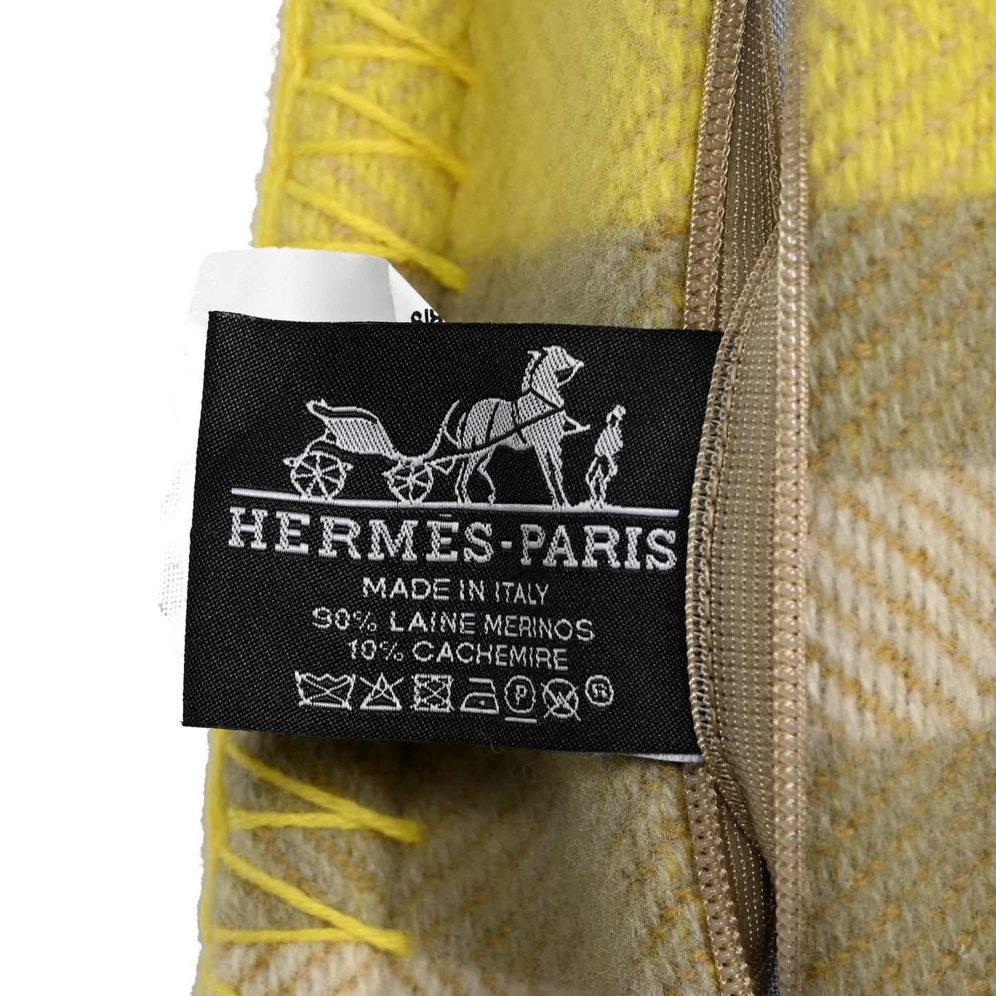 Wool Cashmere Ithaque Pillow Tilleul Lime