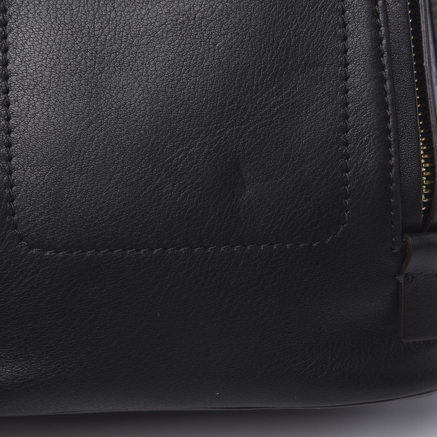 Suede Calfskin Mini Faye Backpack Black