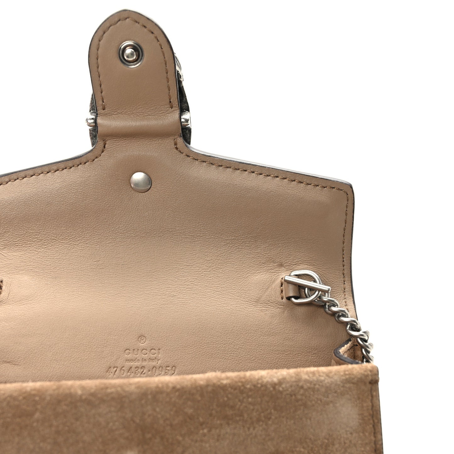 GG Supreme Monogram Super Mini Dionysus Shoulder Bag Taupe