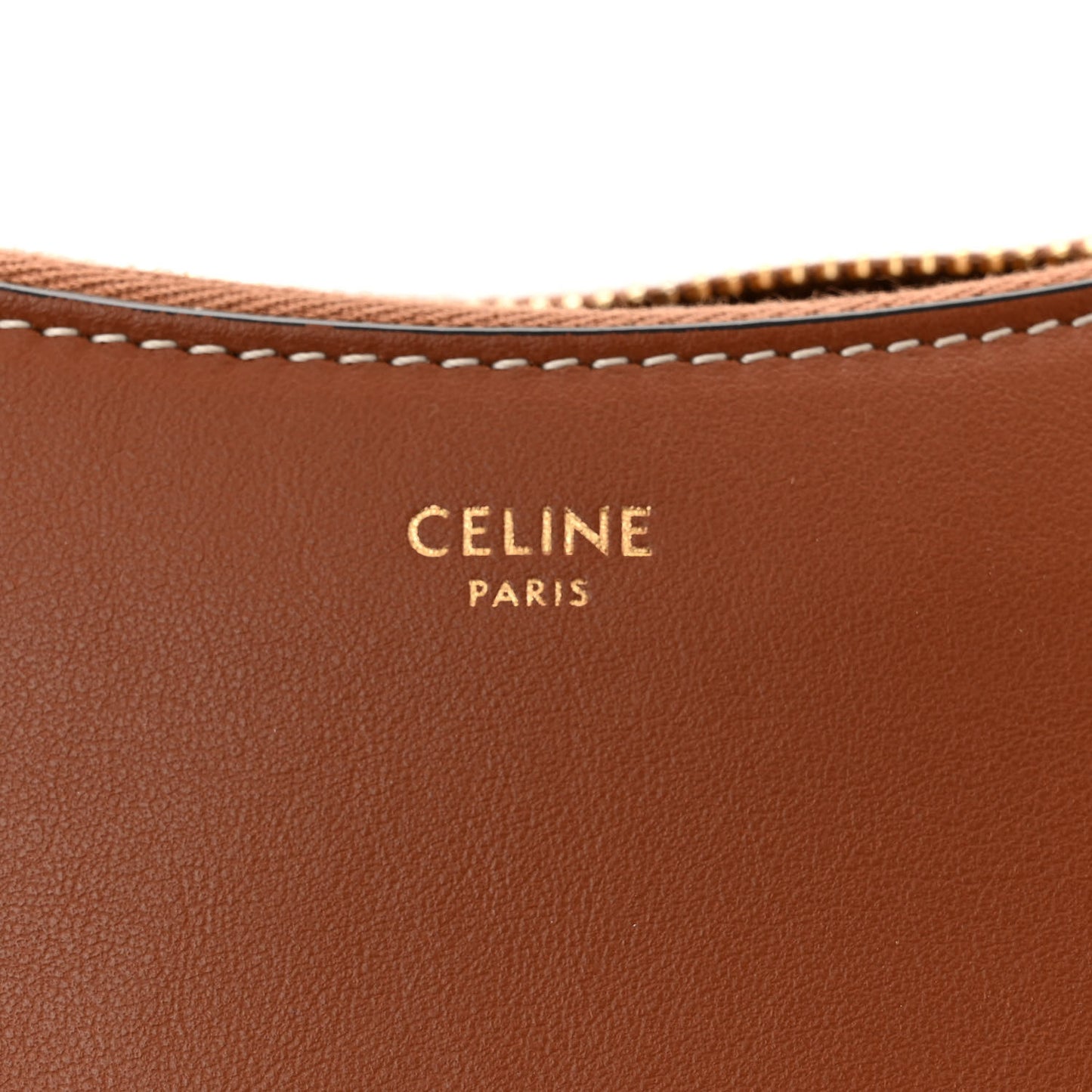 Smooth Calfskin Medium Strap Ava Shoulder Bag Tan