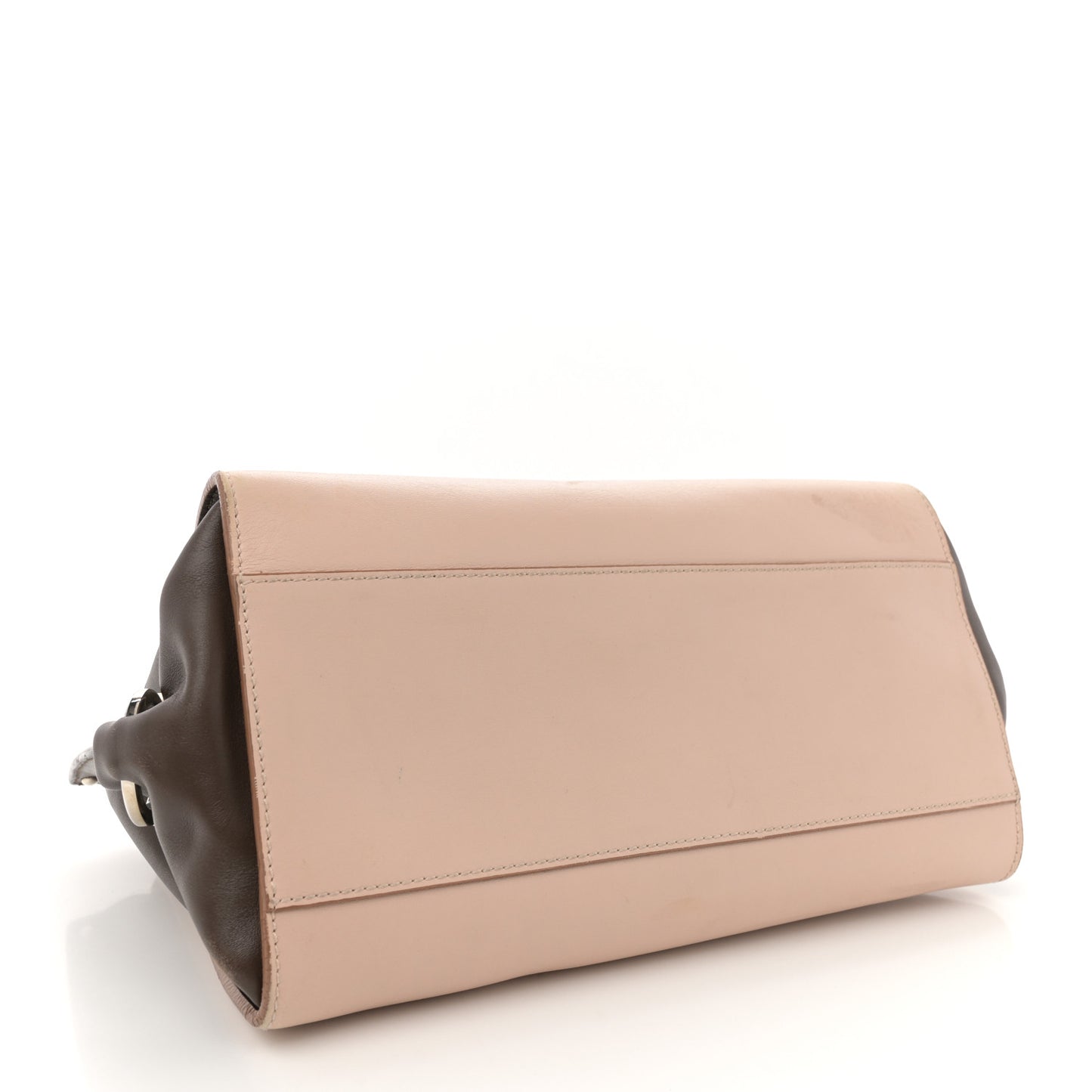 Calfskin Snakeskin Medium Sofia Satchel Beige Brown Multicolor