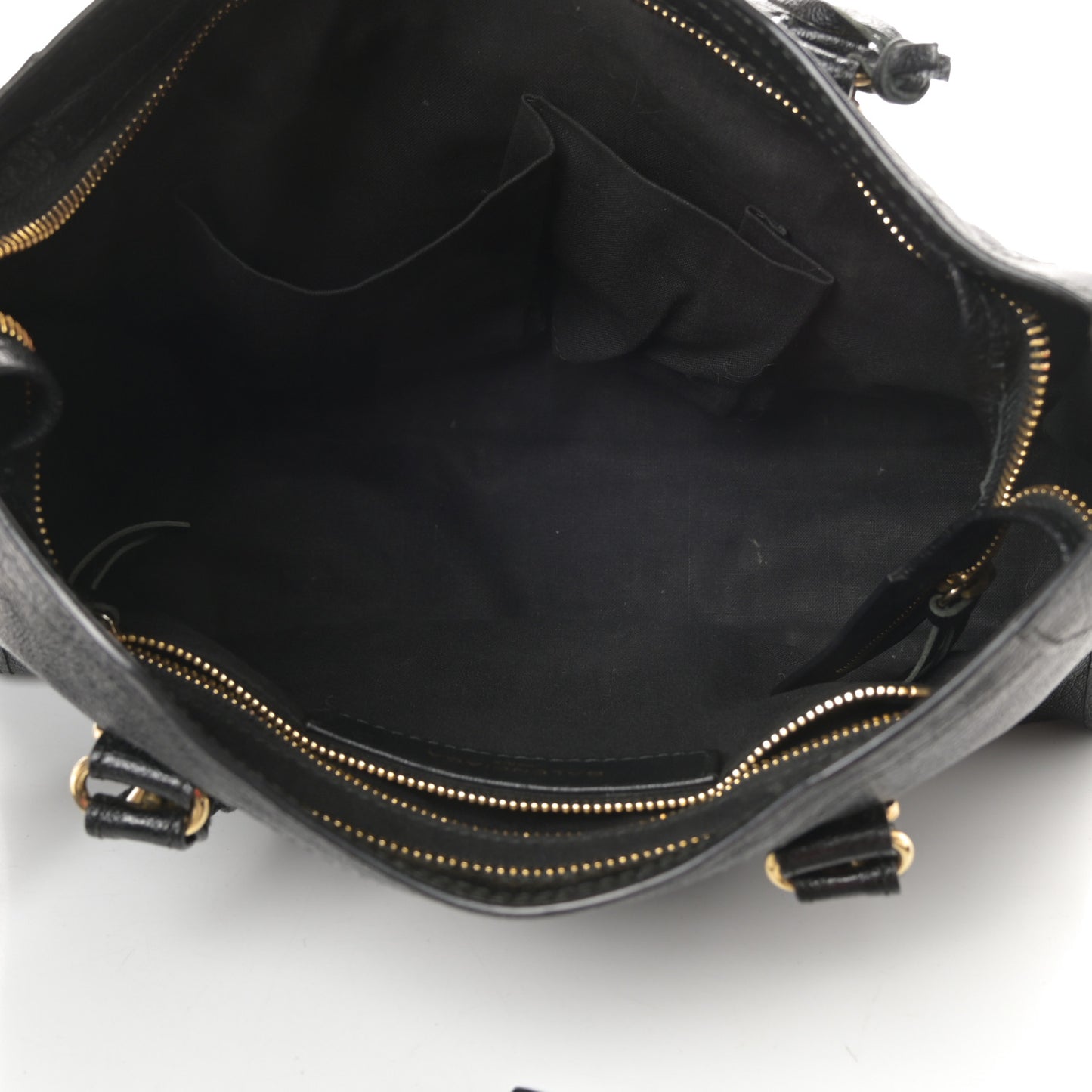 Chevre Gold Metallic Edge Hardware S City Black
