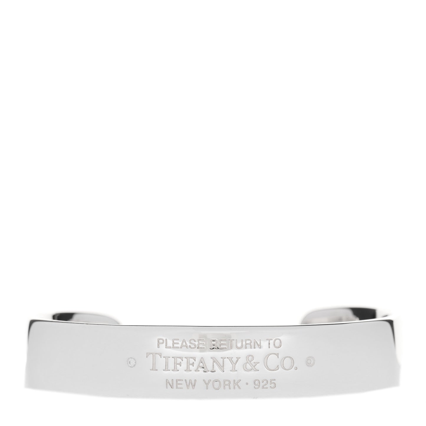 Sterling Silver Diamond Return To Tiffany Narrow Cuff Bracelet