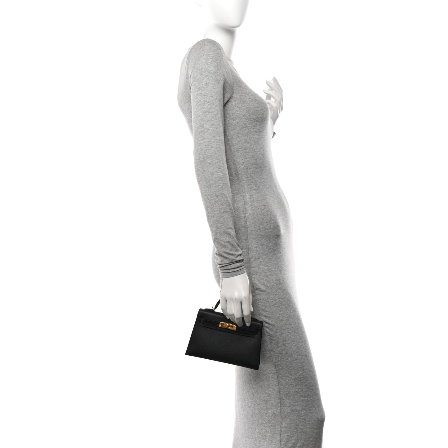 Madame Calfskin Lizard Mini Kelly Sellier Touch 20 Black