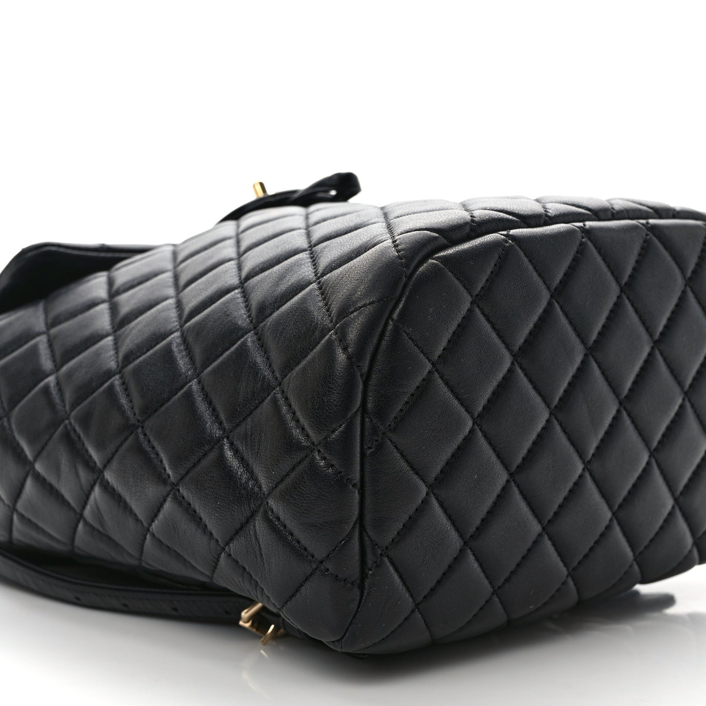 Lambskin Quilted Small Urban Spirit Backpack Black