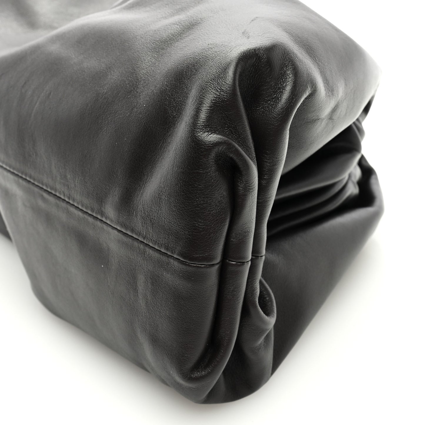 Smooth Butter Calf The Pouch Oversized Clutch Fondente
