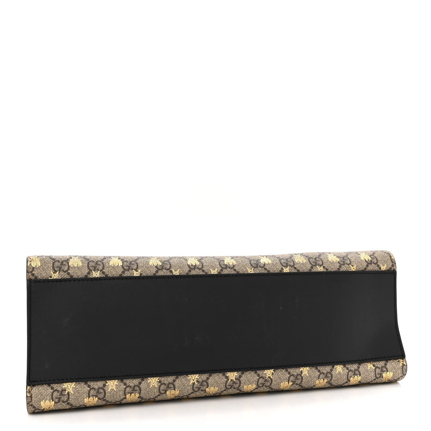 GG Supreme Monogram Bees Medium Padlock Tote Beige Oro Black