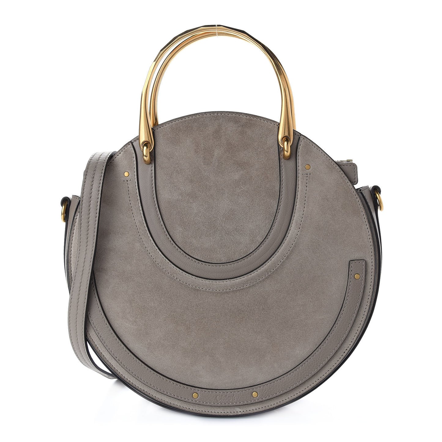 Calfskin Suede Medium Pixie Bag Motty Grey
