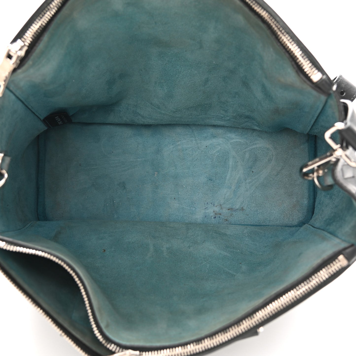 Soft Calfskin Galleria Double Zip Tote Black