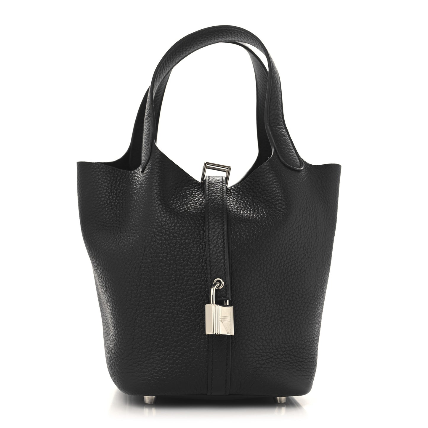 Taurillon Clemence Picotin Lock 18 PM Black