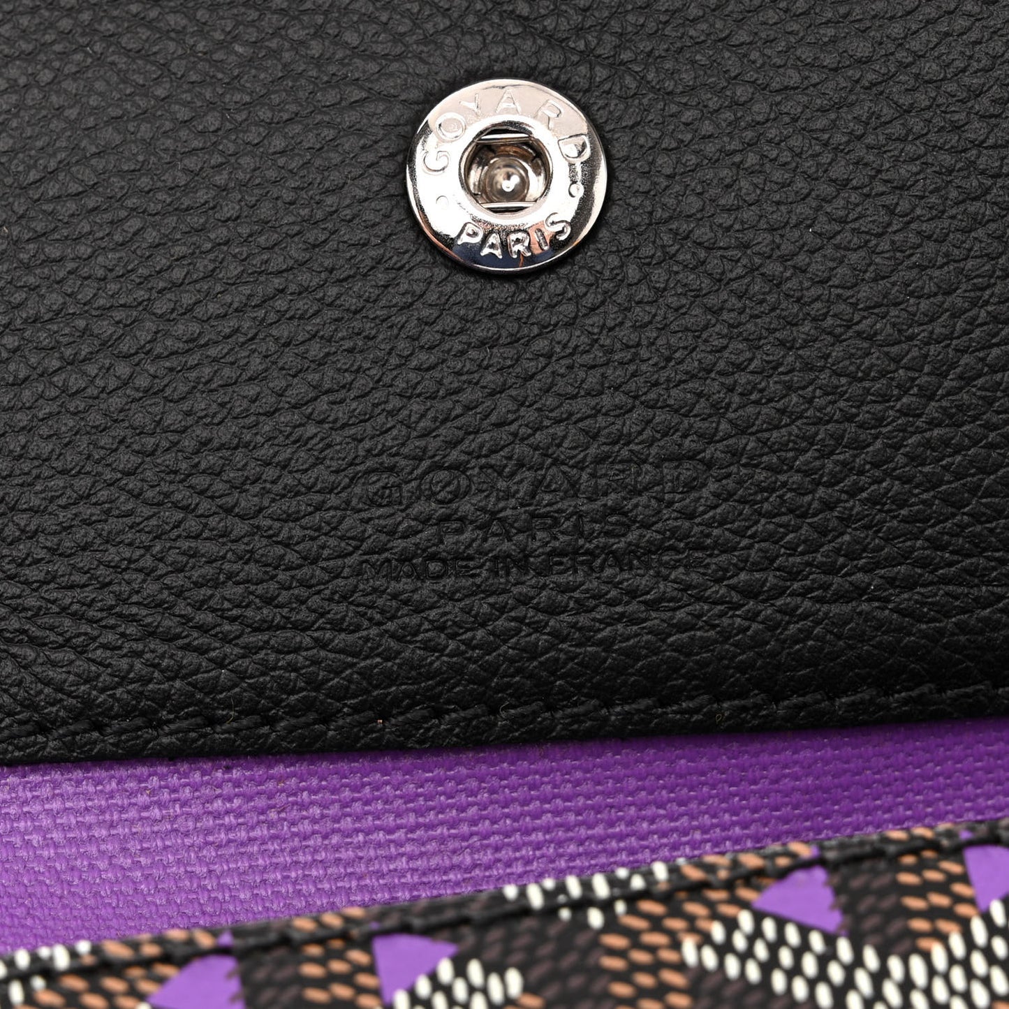 Goyardine Saint Louis Claire Voie PM Black Violet