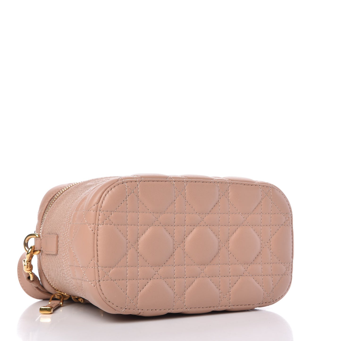 Lambskin Cannage Small Diortravel Vanity Case Rose Des Vents