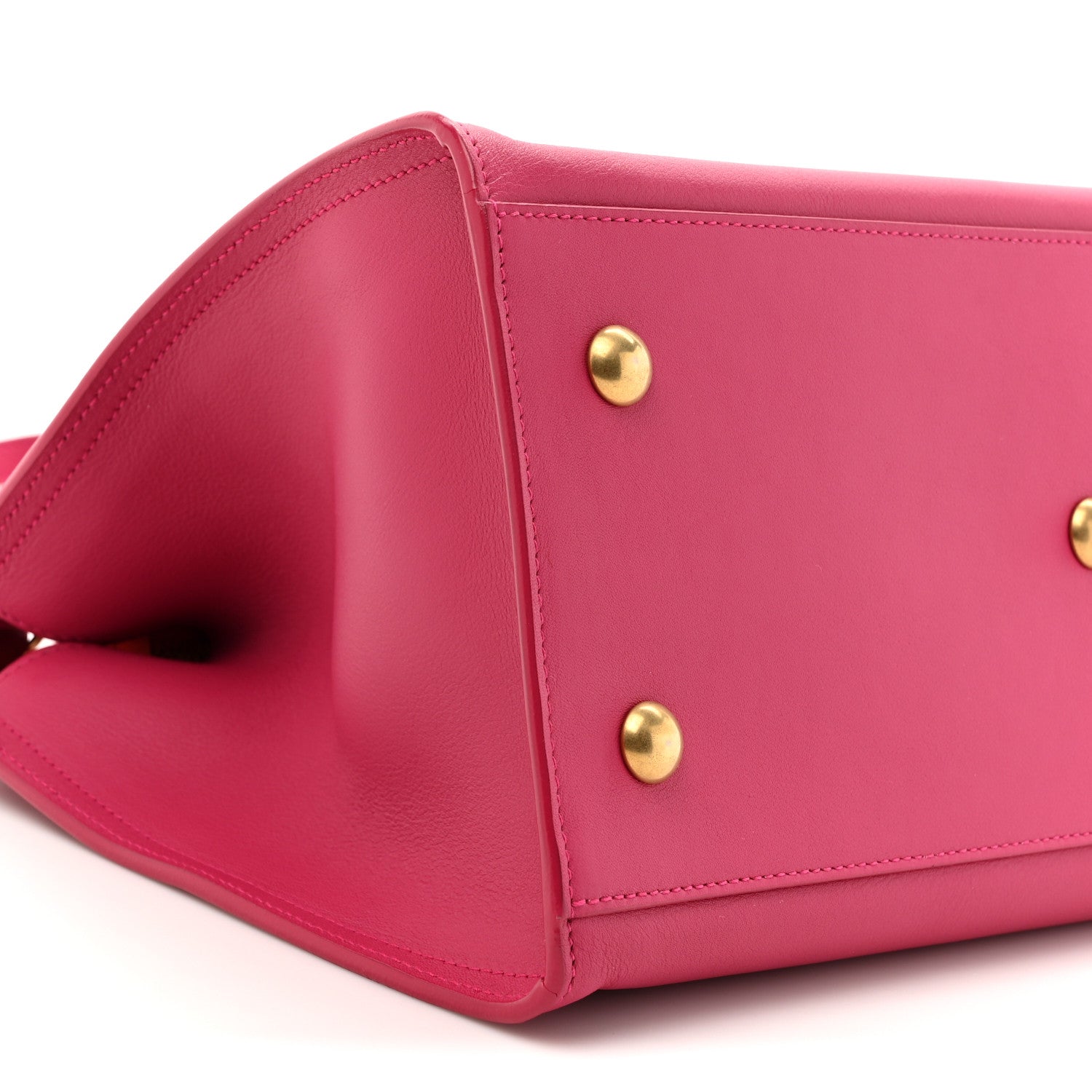 Saint Laurent Calfskin Small Classic Y Cabas Fuchsia 10 of 14